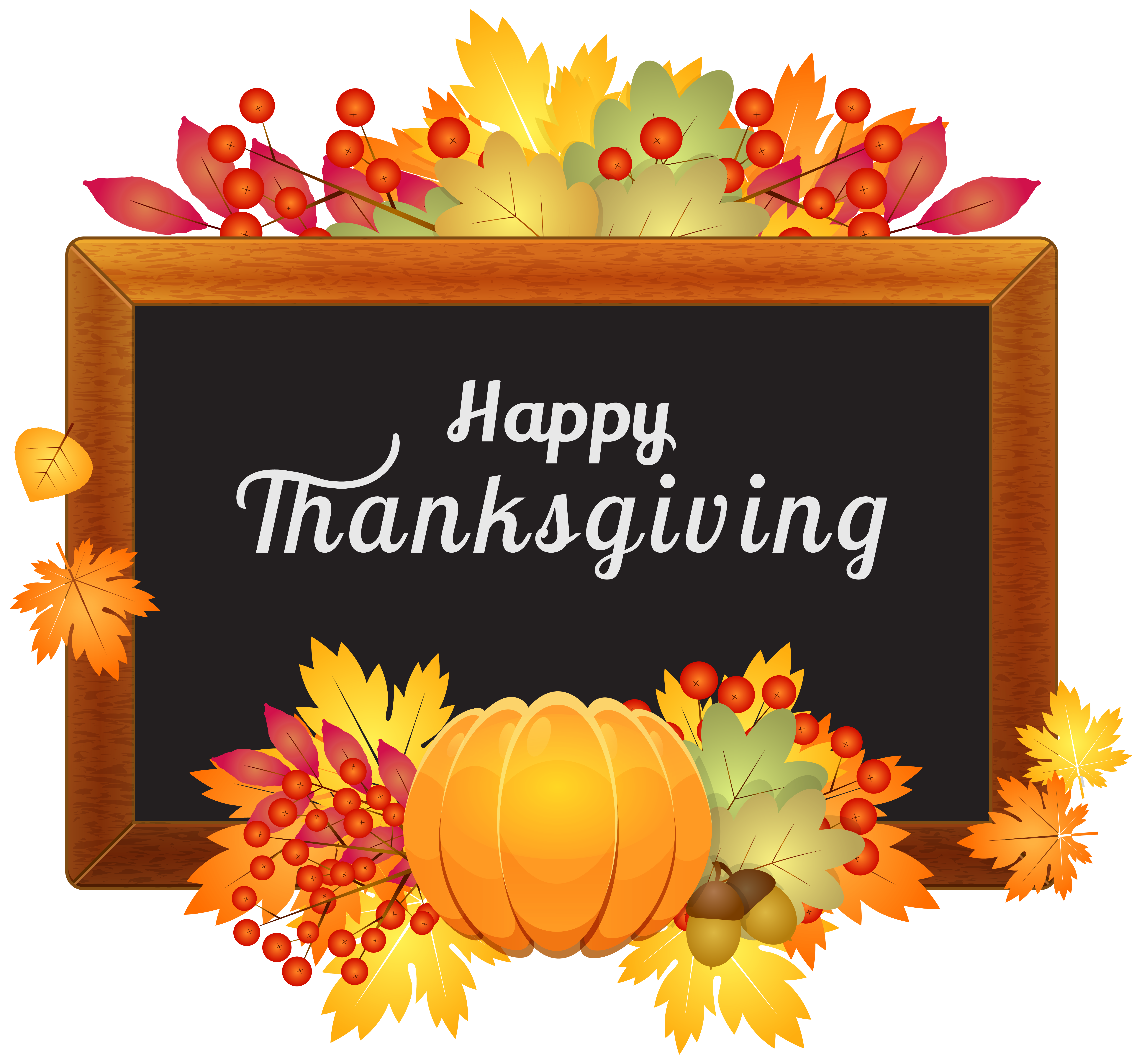 happy thanksgiving clip art borders