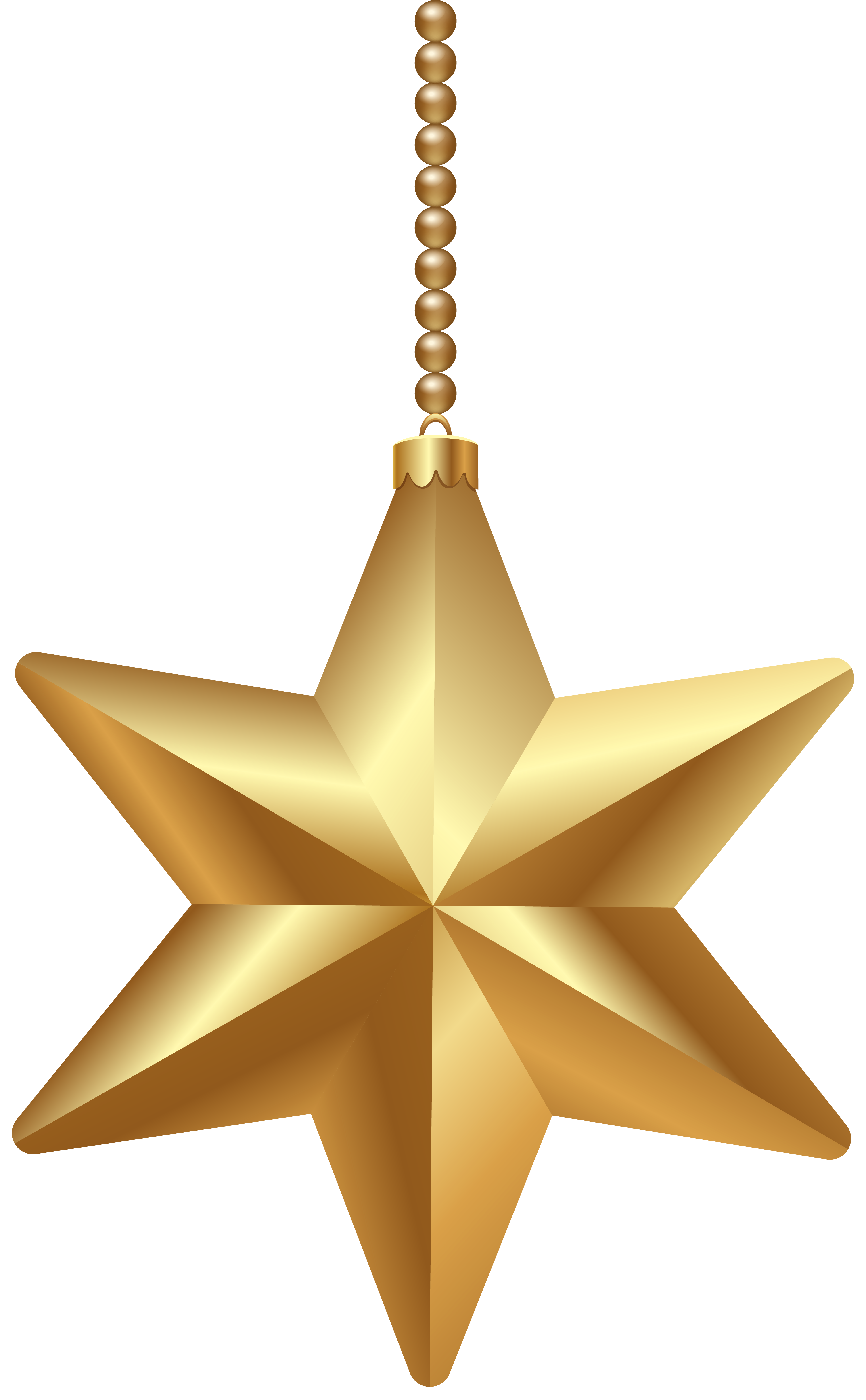 Gold Christmas Star