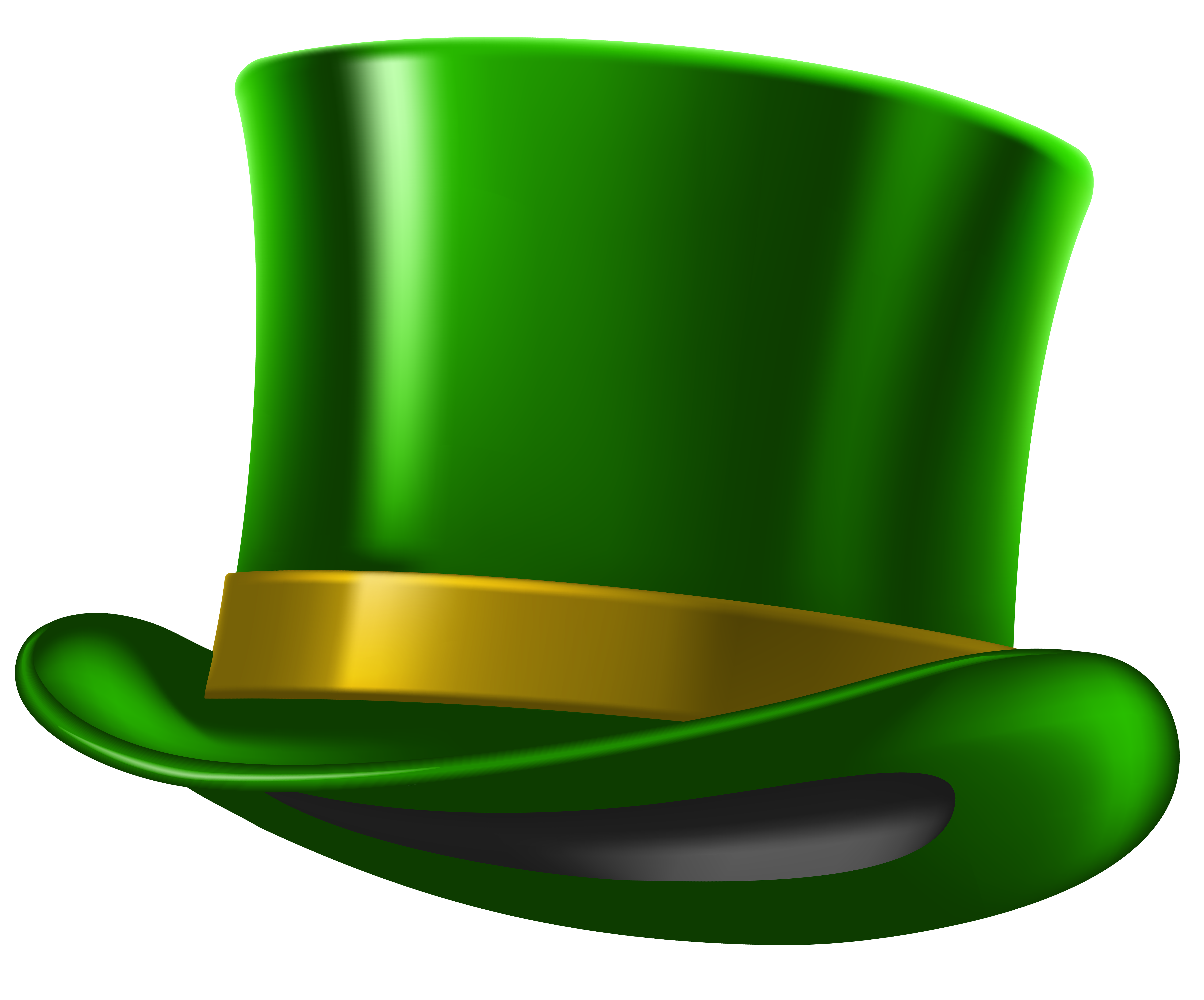 Green St Patricks Day Hat PNG Clipart Image​