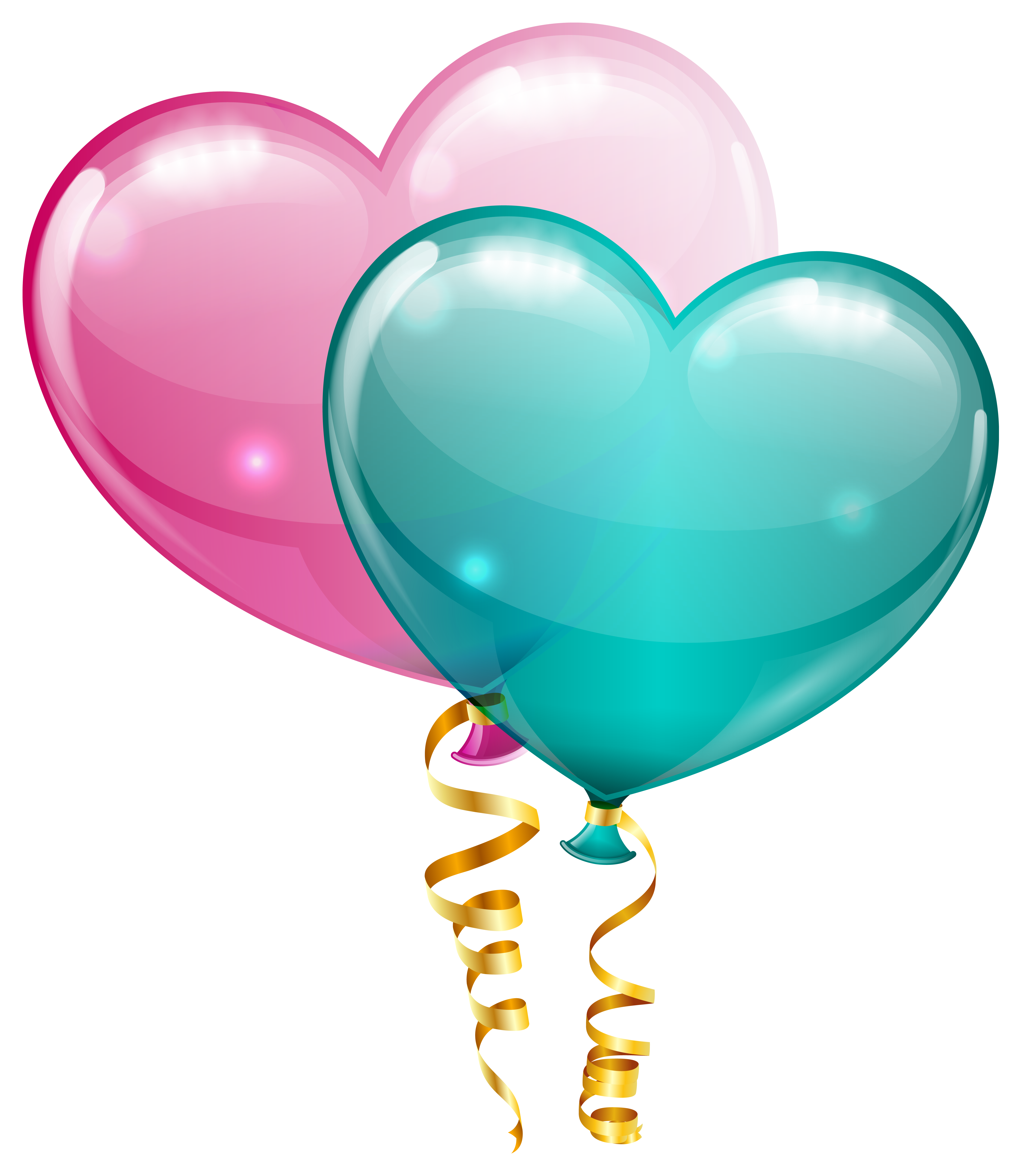 Pink and Blue Heart Balloons PNG Clipart Image​ | Gallery Yopriceville -  High-Quality Free Images and Transparent PNG Clipart