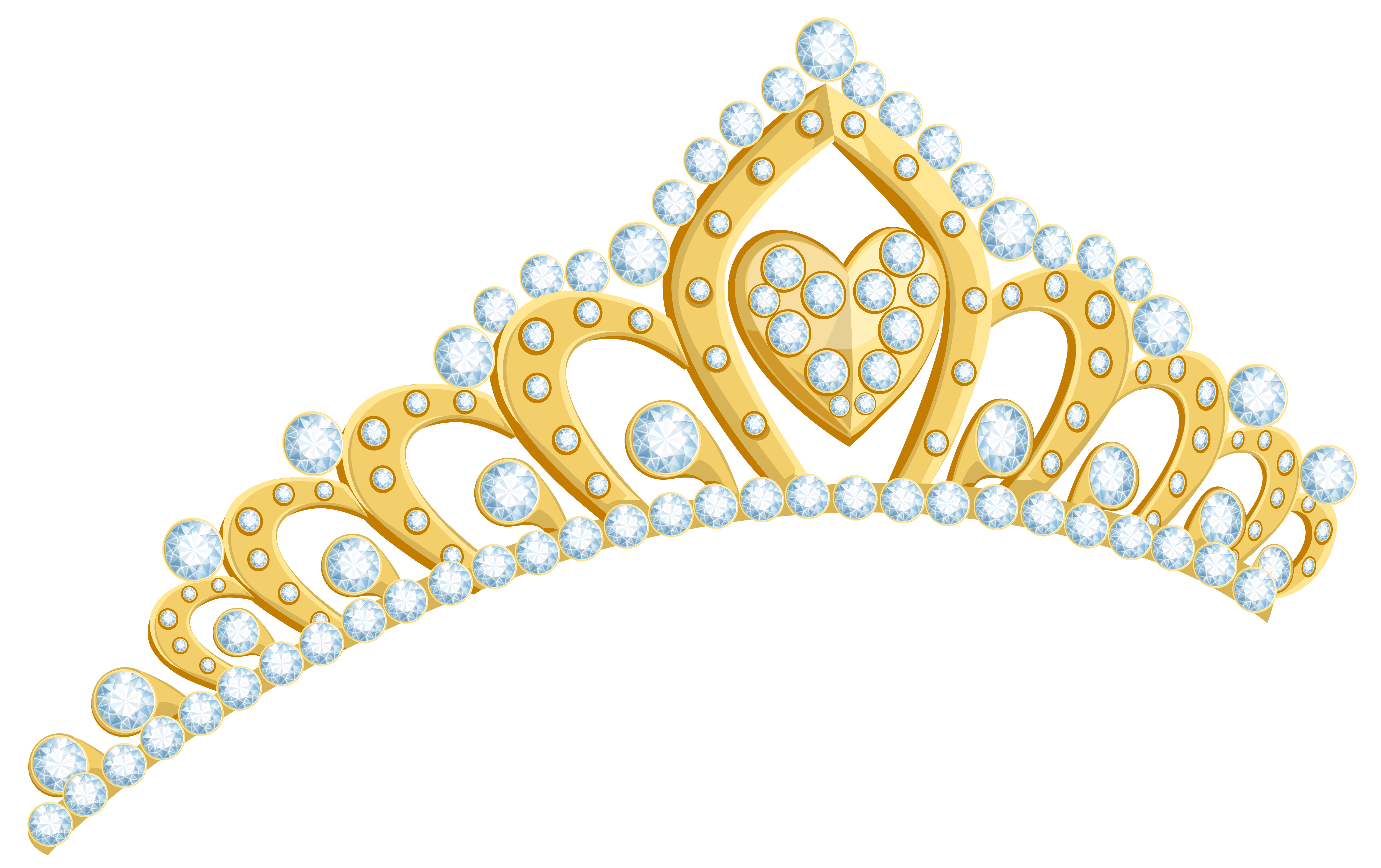 gold tiara clip art transparent background