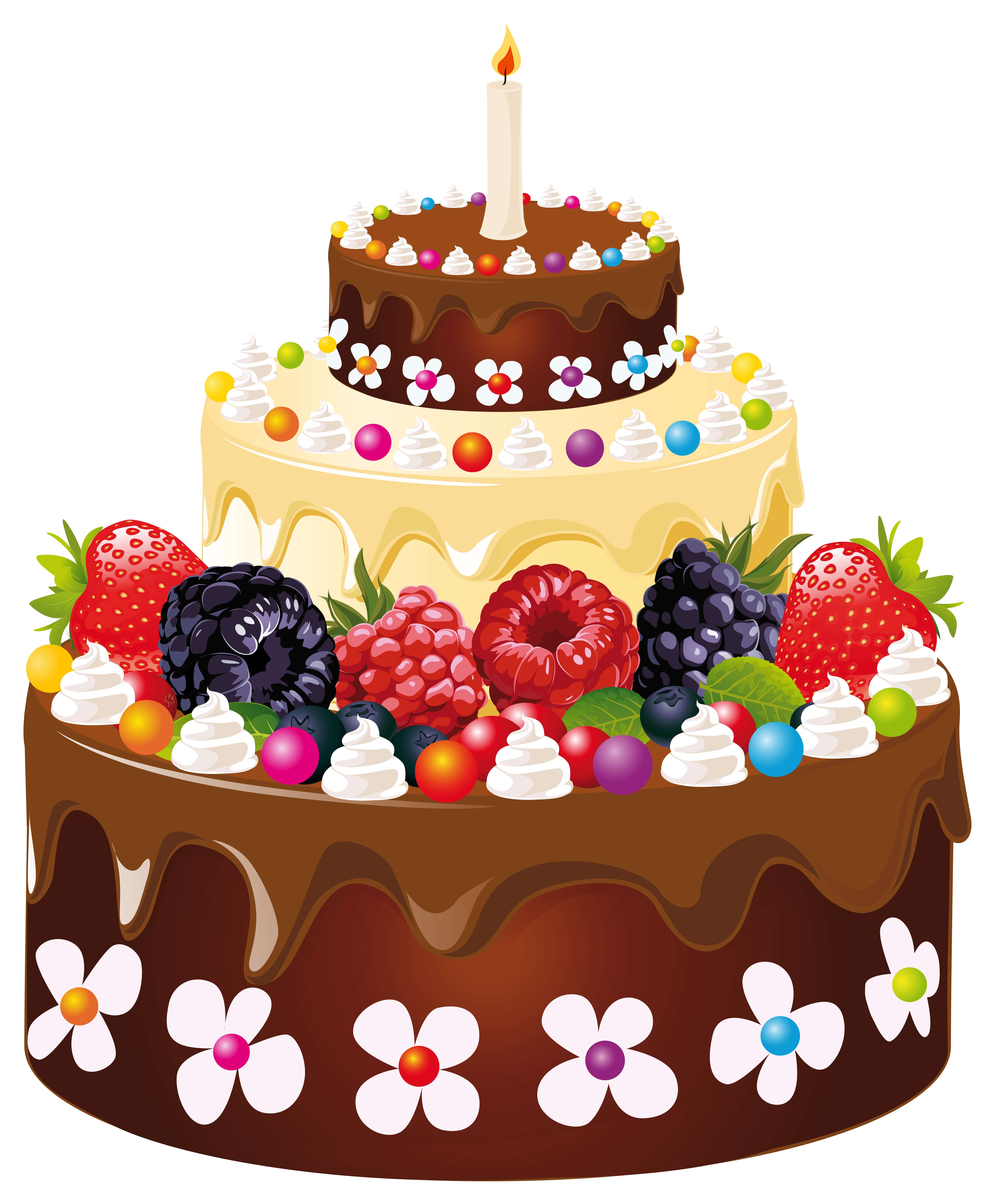 clipart cake no candles