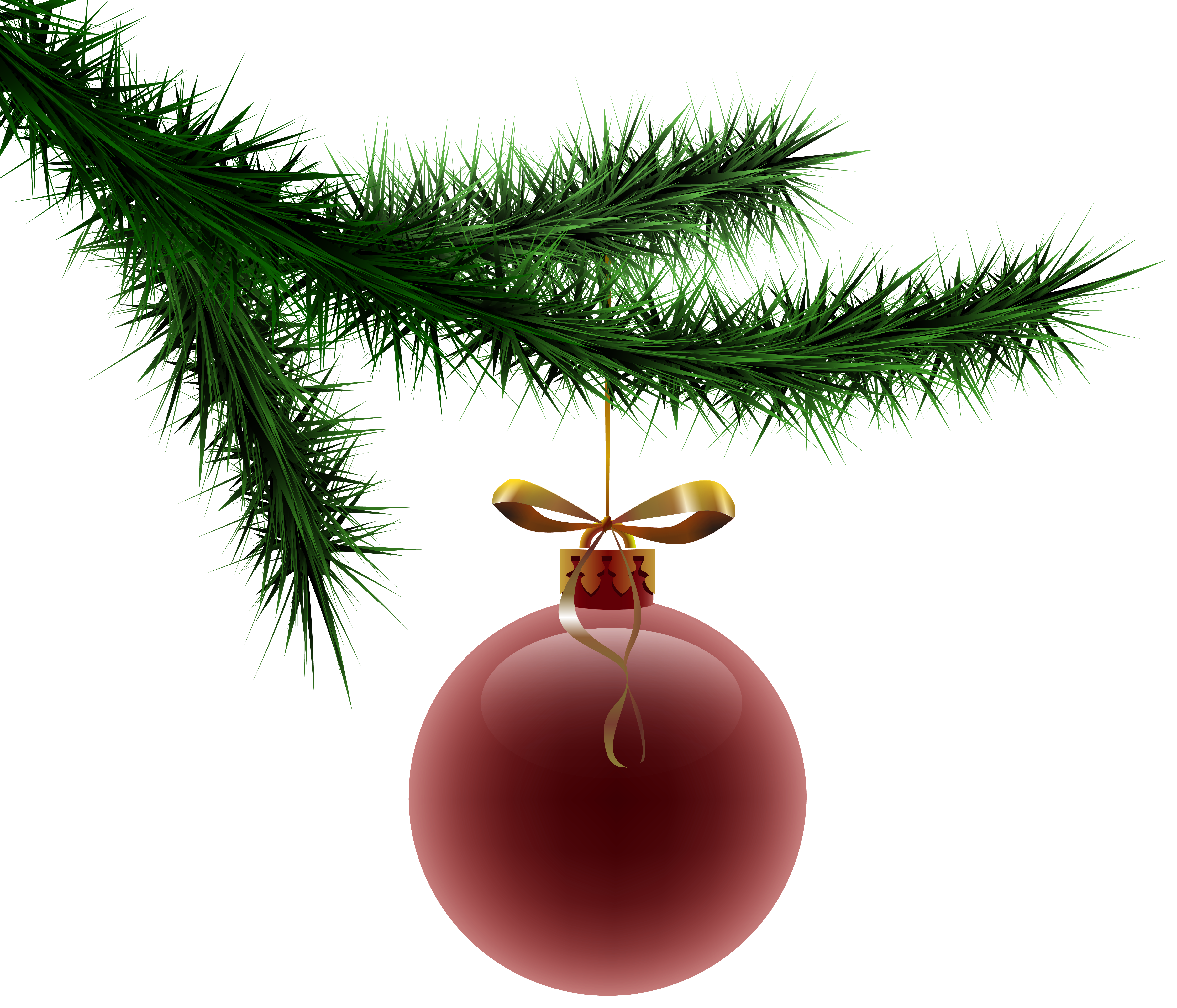 Christmas Pine Branches Decorating PNG Clip Art Image​  Gallery  Yopriceville - High-Quality Free Images and Transparent PNG Clipart