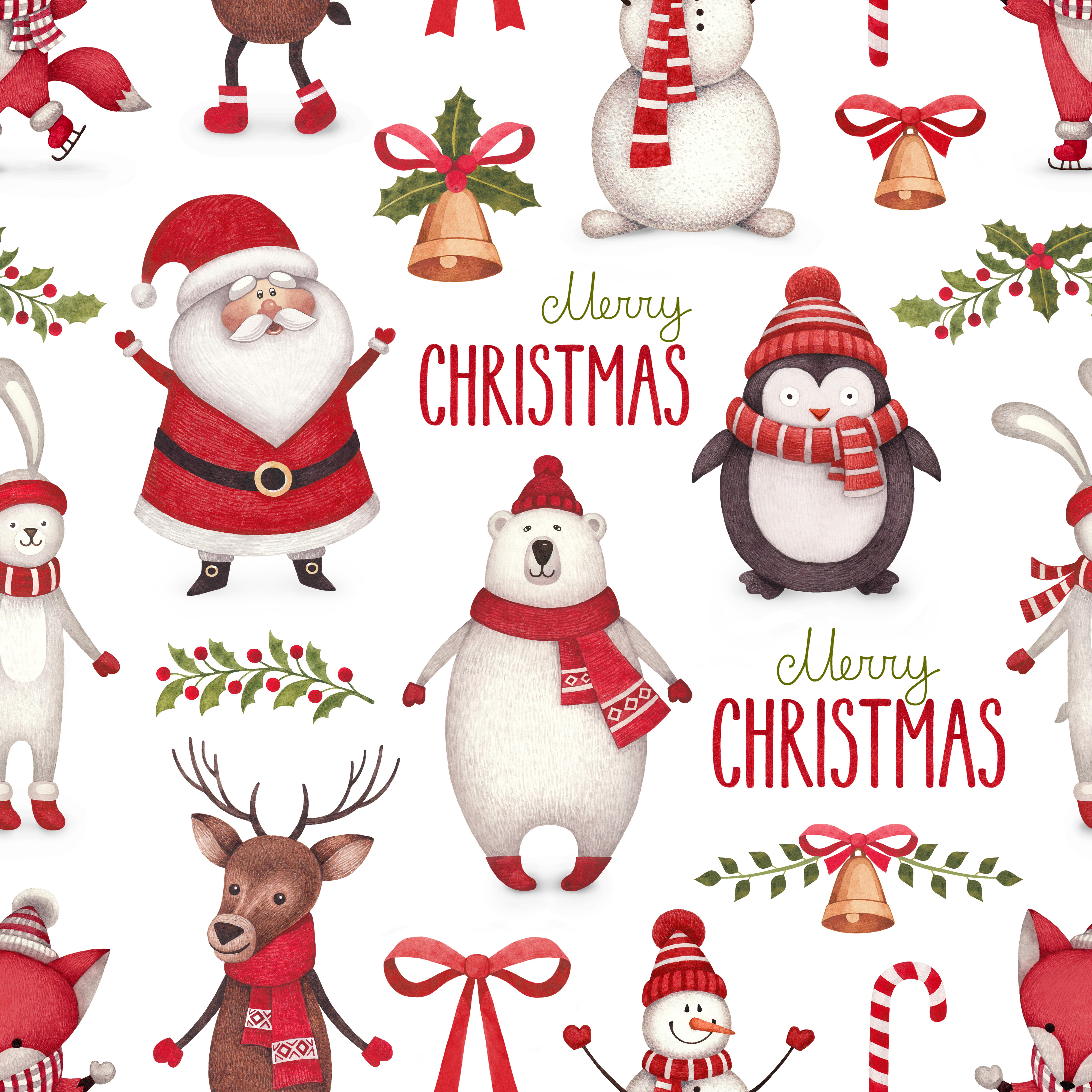 Christmas Background with Polar Bear Cartoon​ | Gallery Yopriceville -  High-Quality Free Images and Transparent PNG Clipart