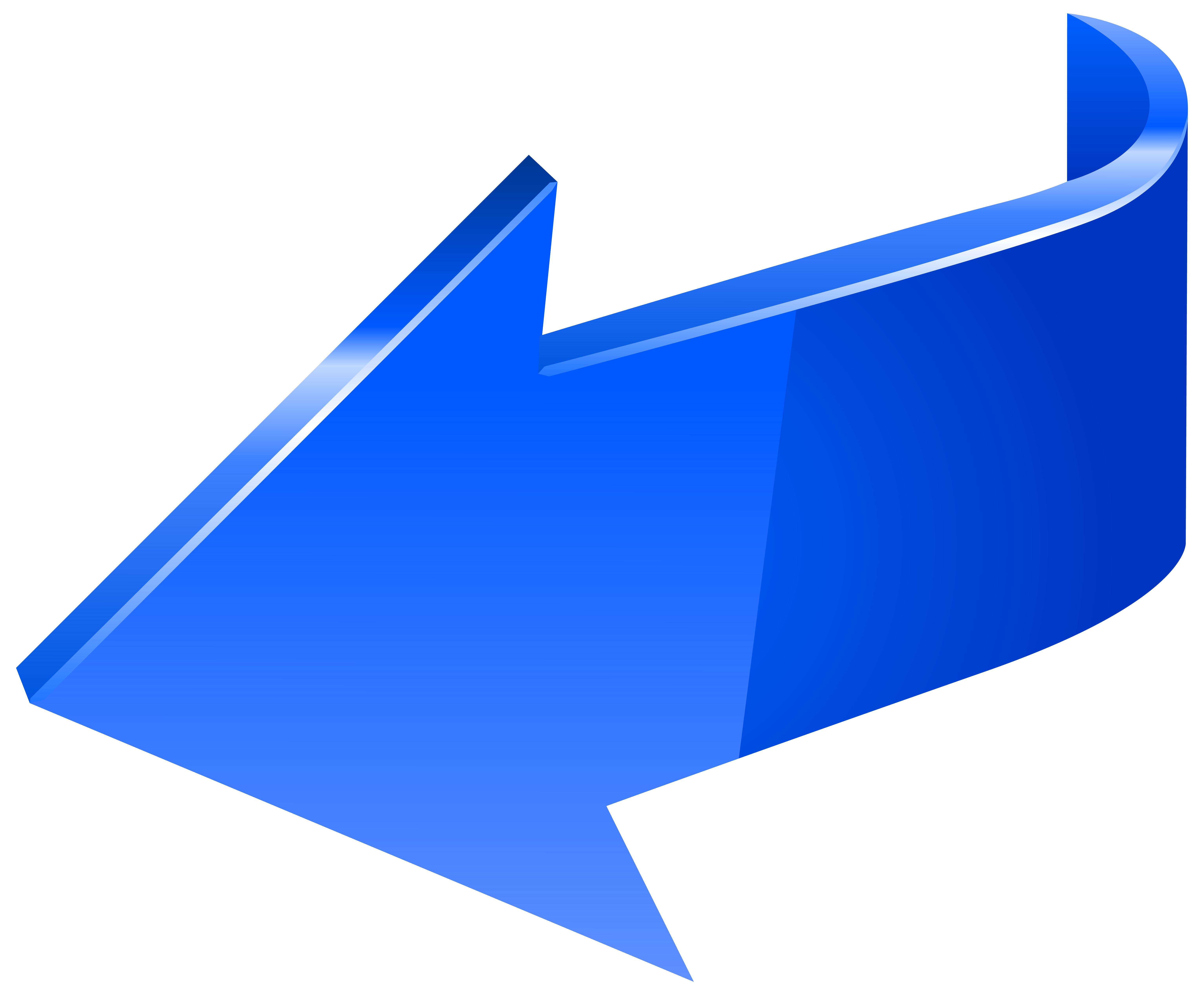 blue down arrow clip art