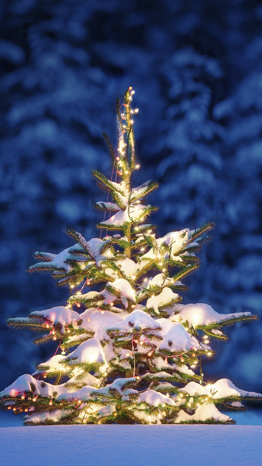 christmas tree iphone wallpaper