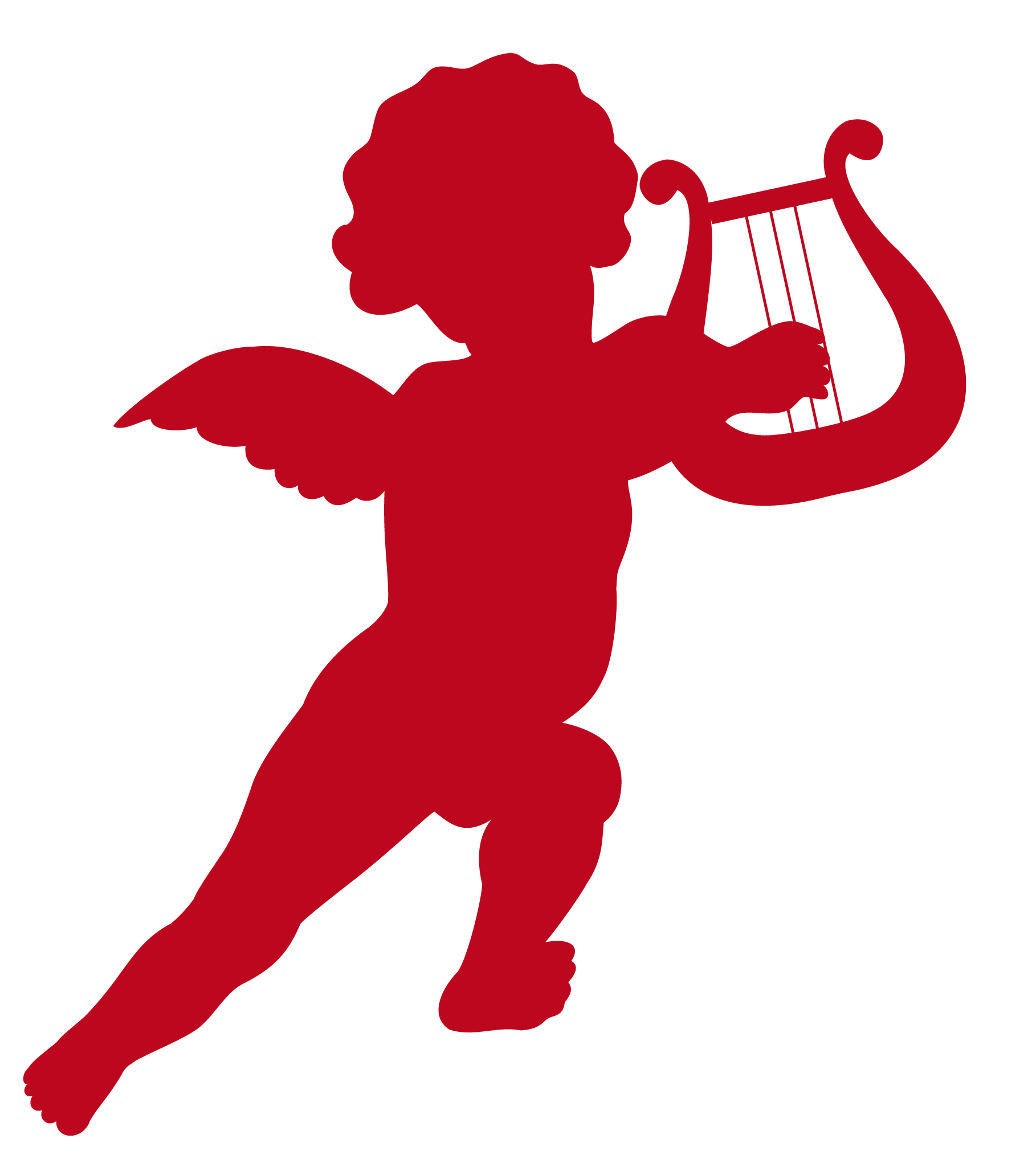 red cupid clipart