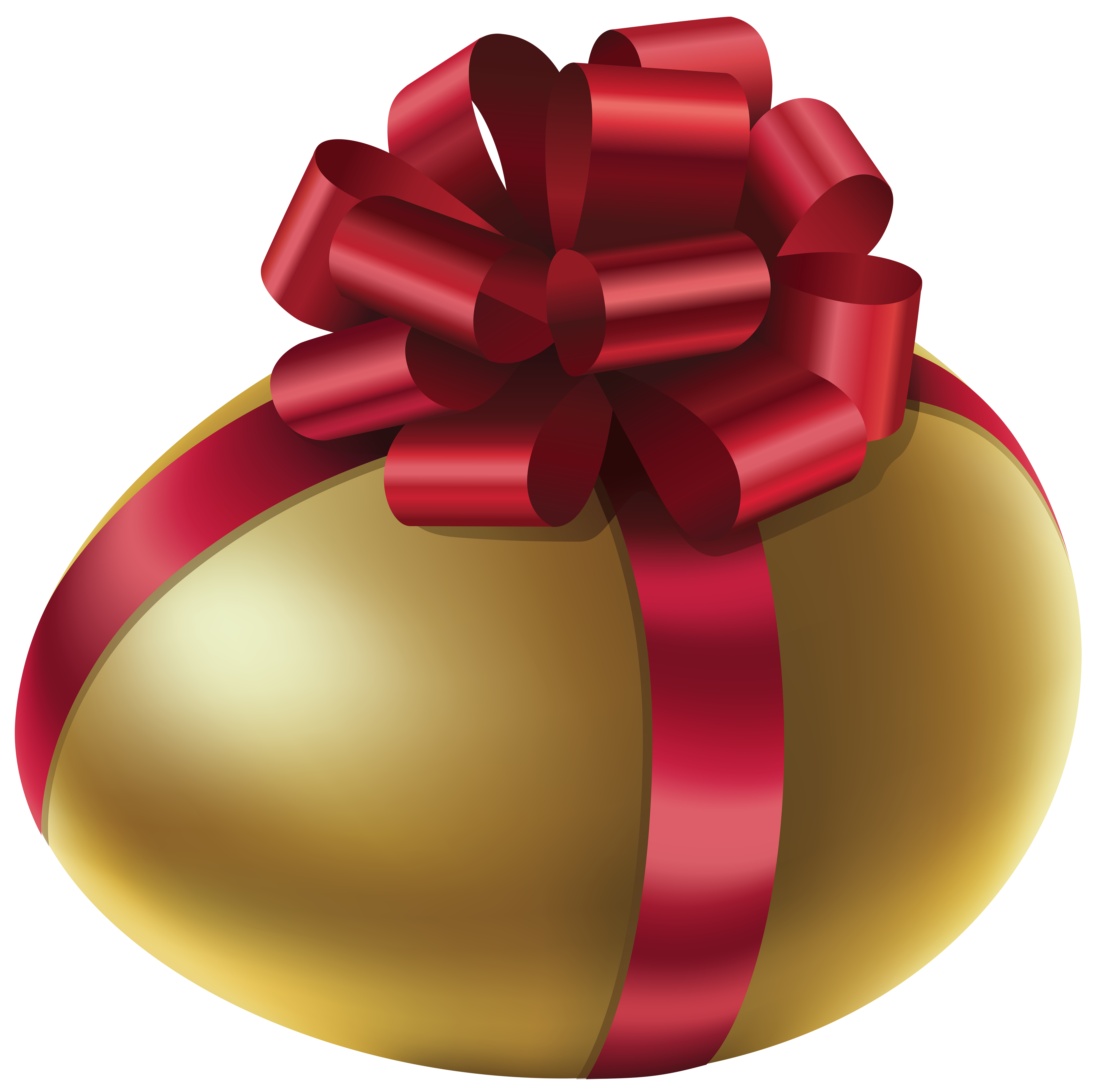 Easter Golden Egg with Red Bow PNG Clip Art Image​  Gallery Yopriceville -  High-Quality Free Images and Transparent PNG Clipart