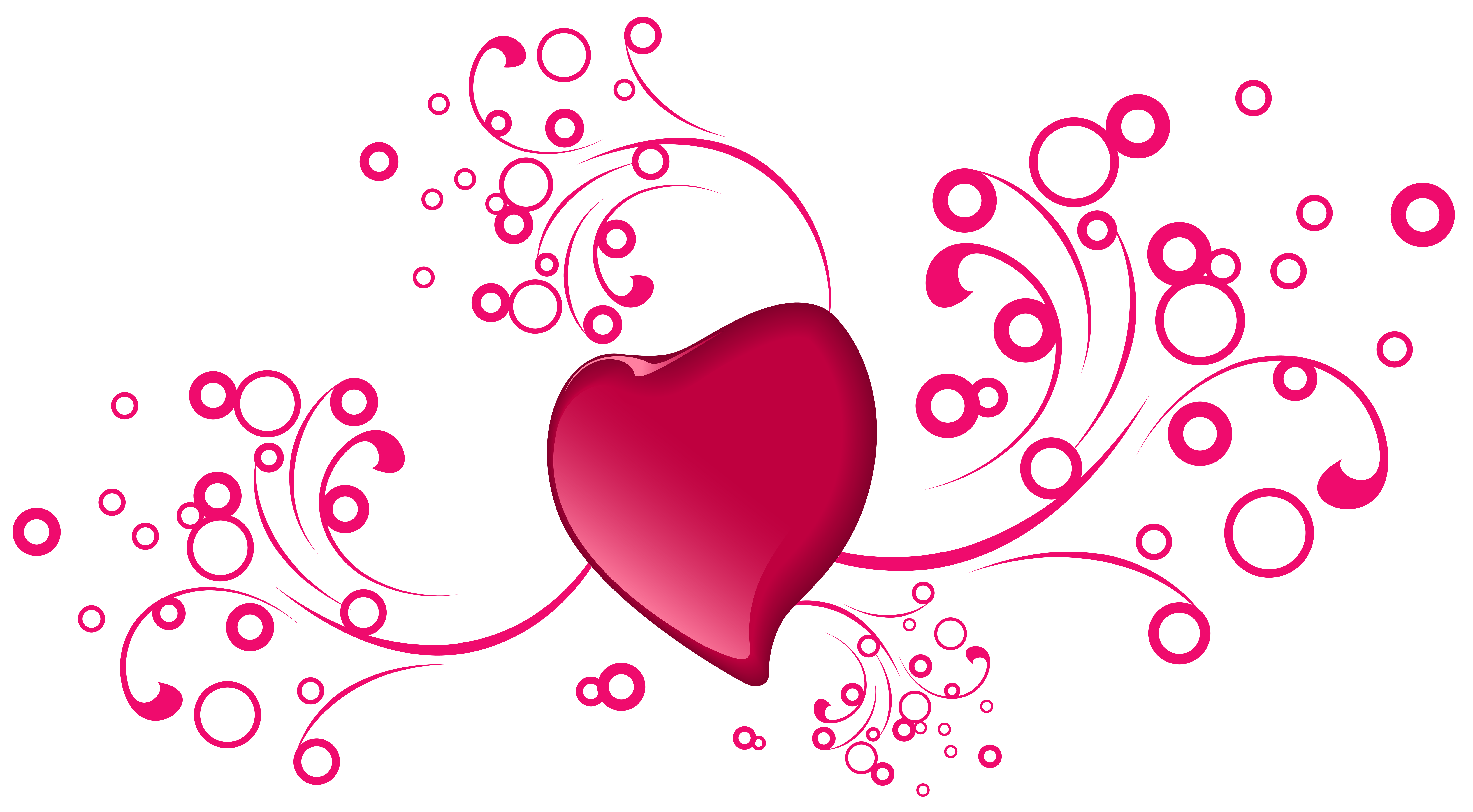 Valentines Day Hearts Clipart Transparent Background, Pink Heart