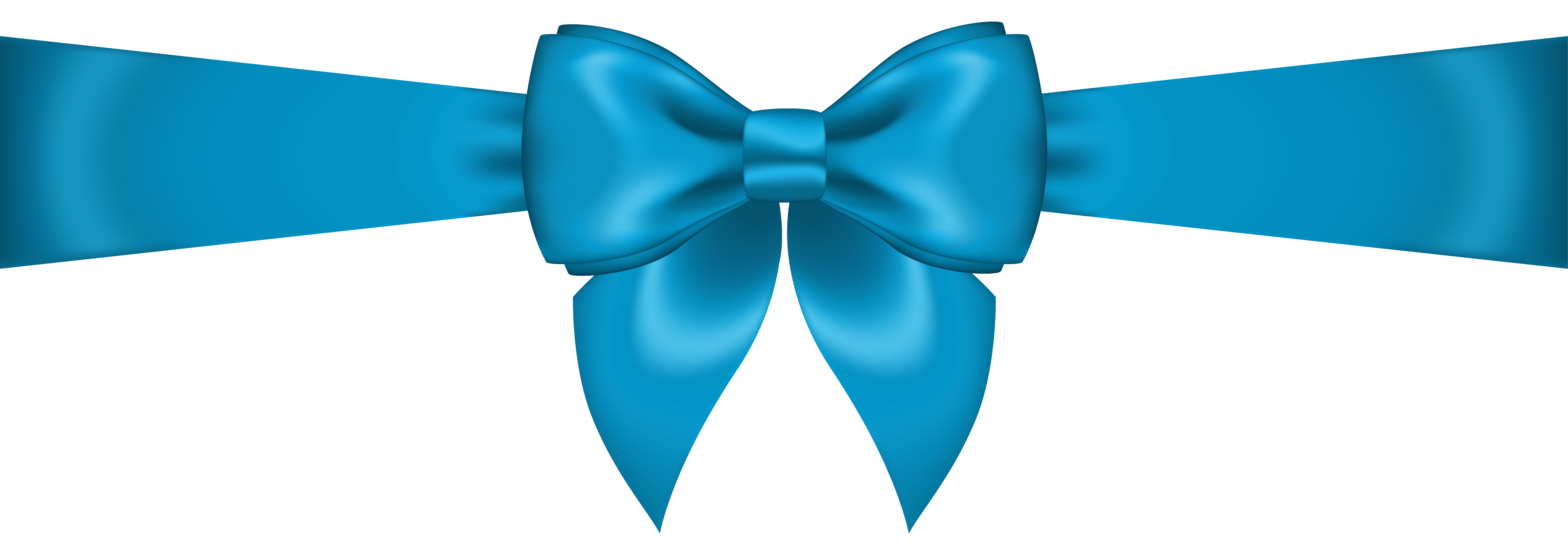 Blue Bow Transparent Clip Art​