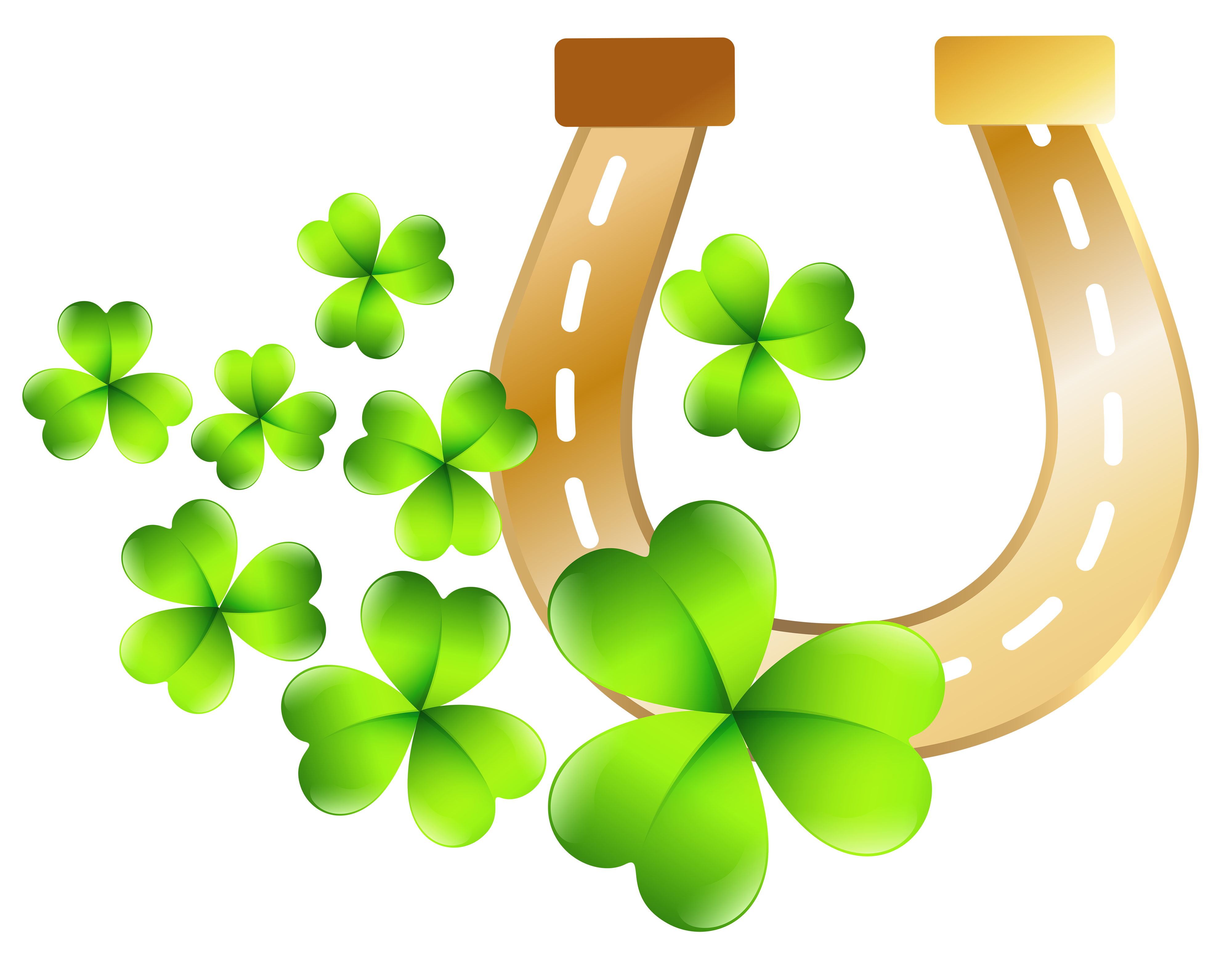 St Patrick's Day Horseshoe PNG Clip Art Image​  Gallery Yopriceville -  High-Quality Free Images and Transparent PNG Clipart