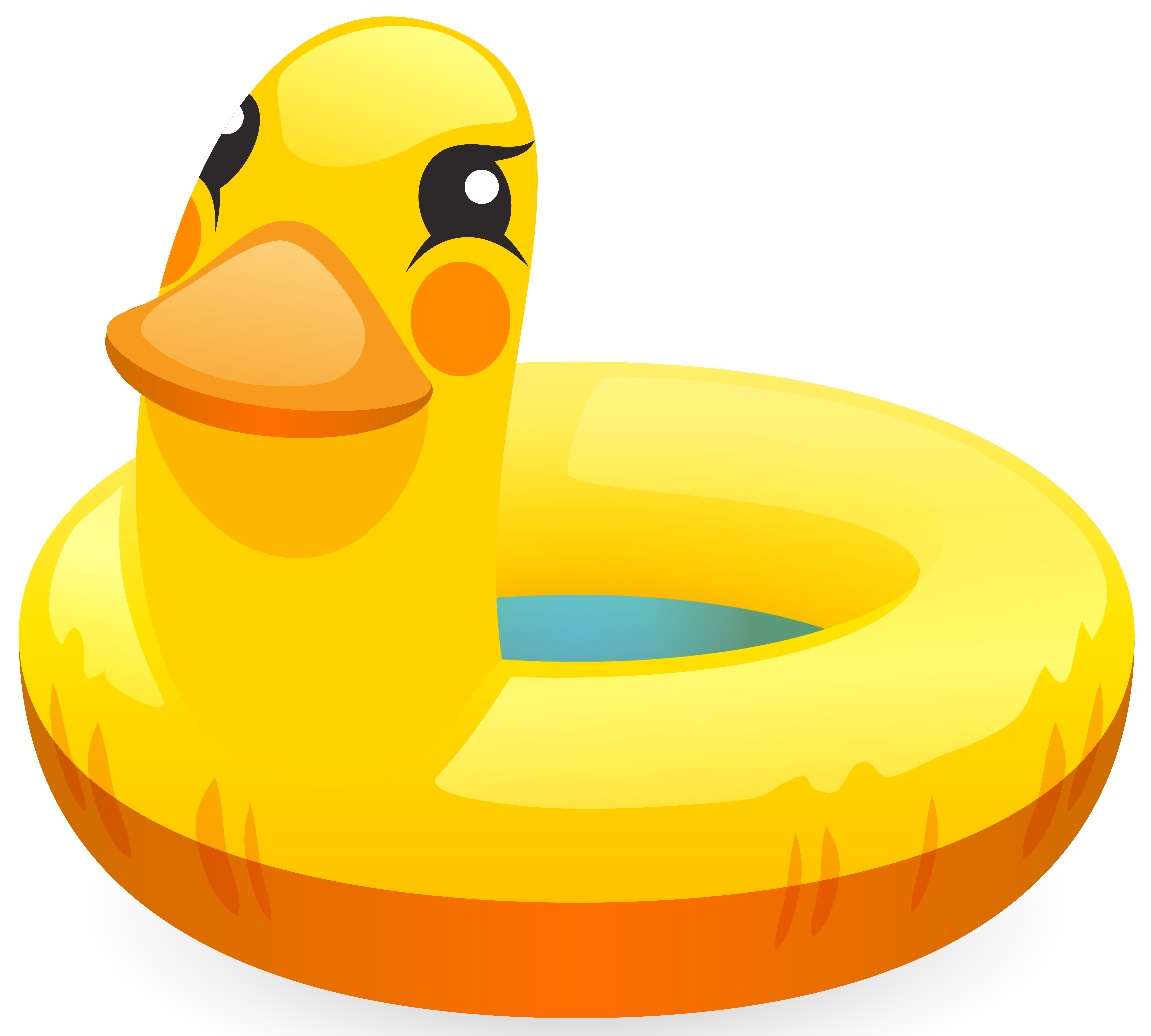 swimming duck clip art