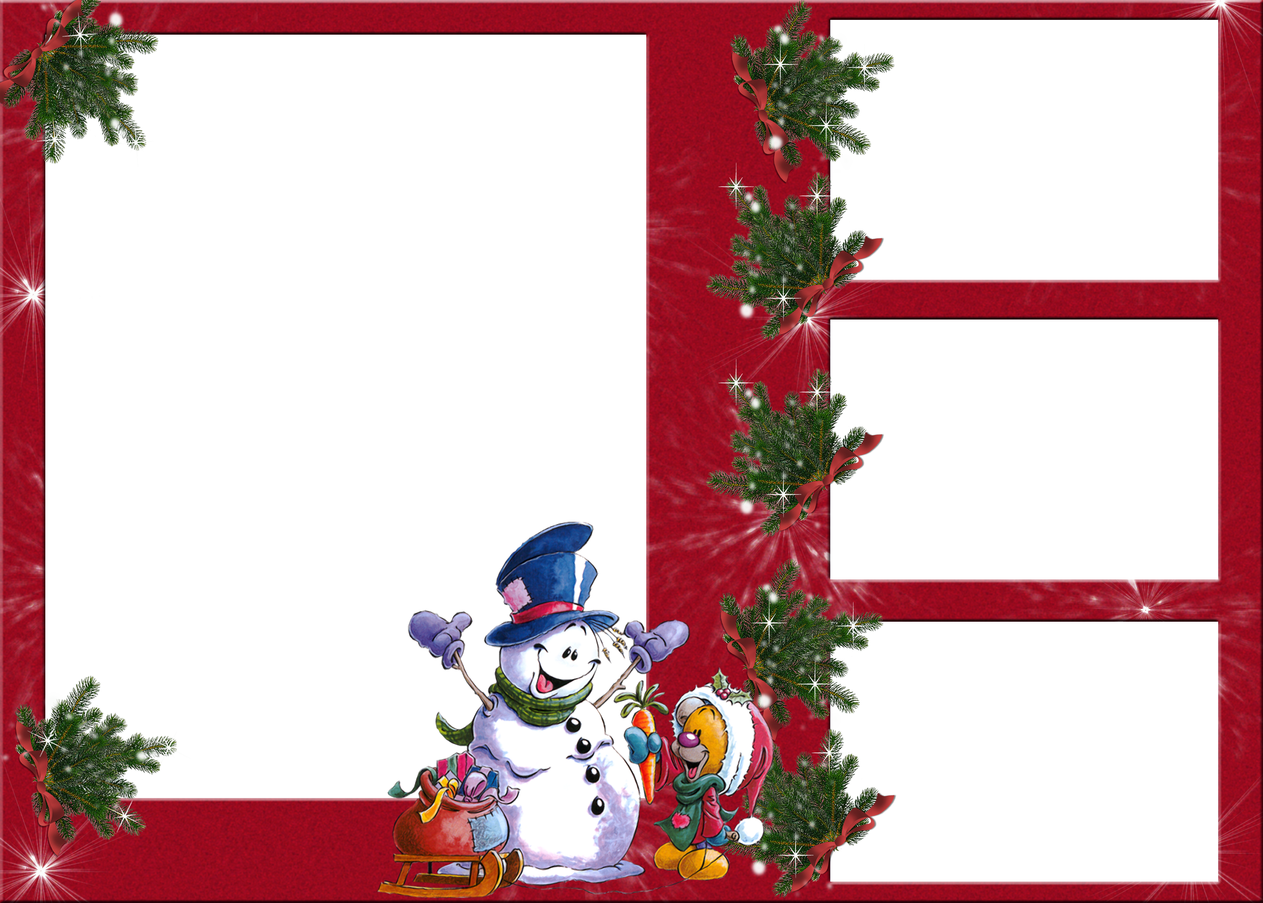 snowman border clipart