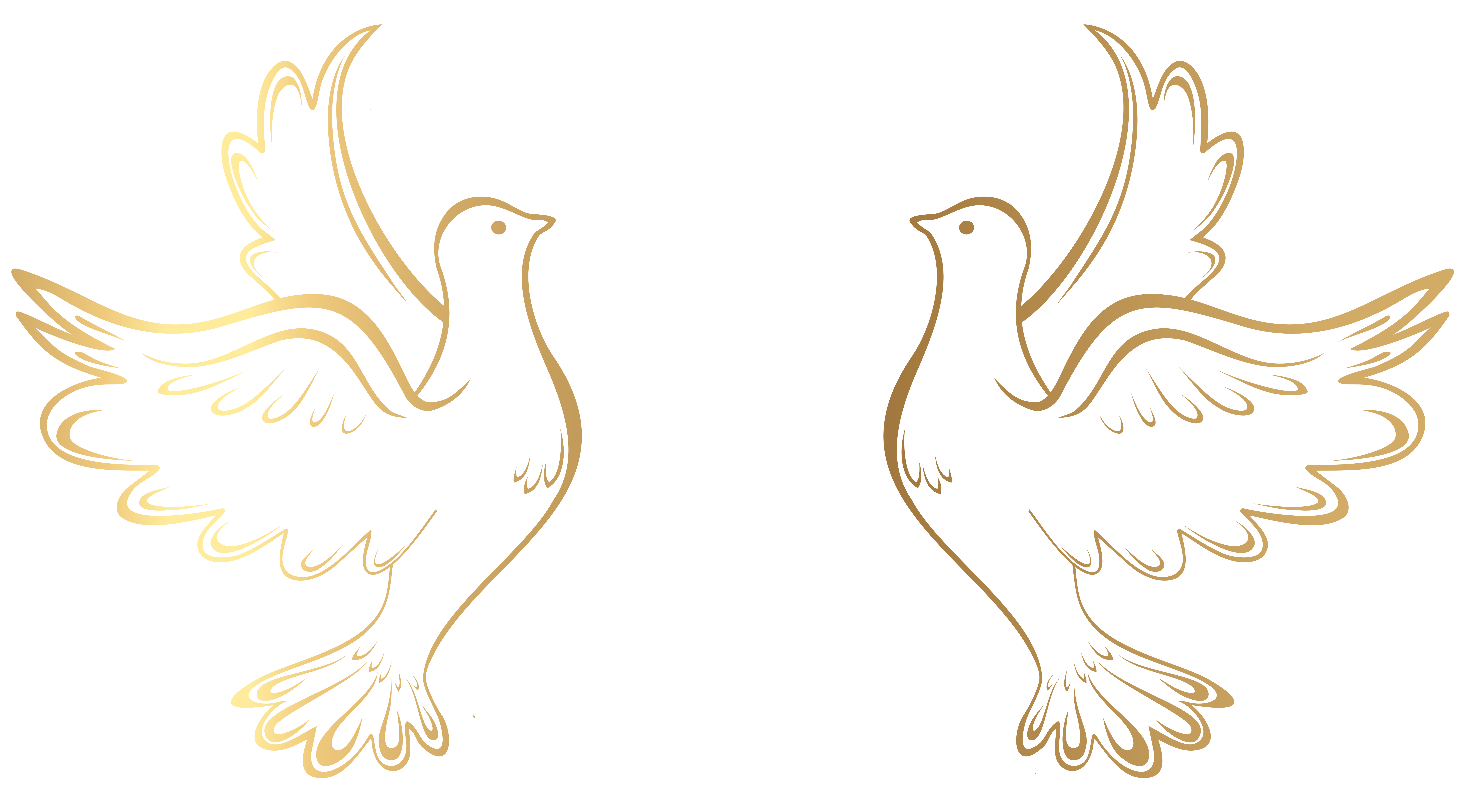 gold doves decoration transparent png clip art image gallery yopriceville high quality images and transparent png free clipart gallery yopriceville