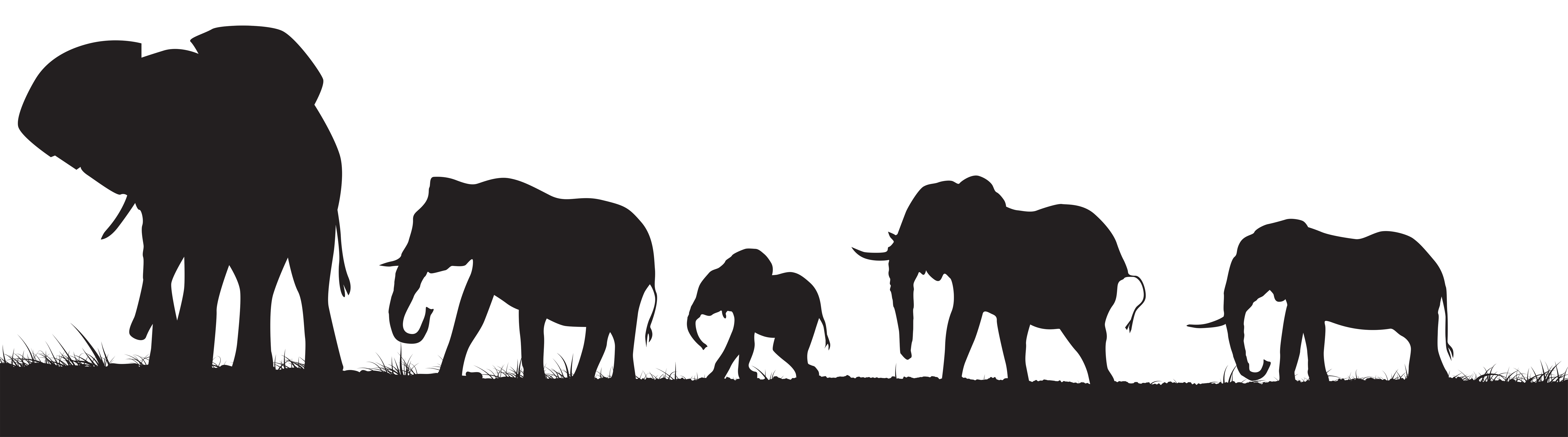 elephant silhouette png