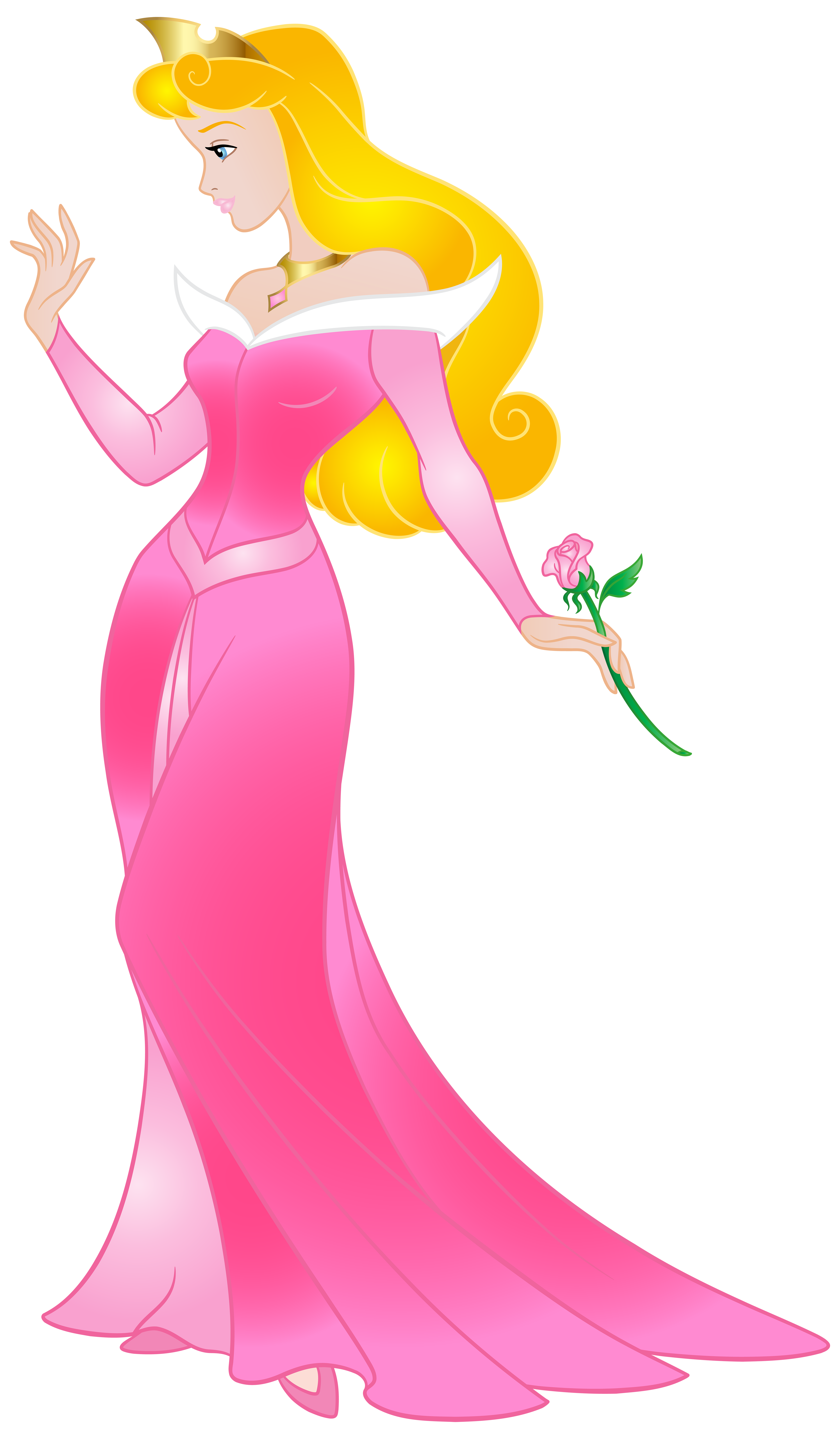 Disney Princess Aurora with Little Kitten Transparent PNG Clip Art Image​   Gallery Yopriceville - High-Quality Free Images and Transparent PNG Clipart