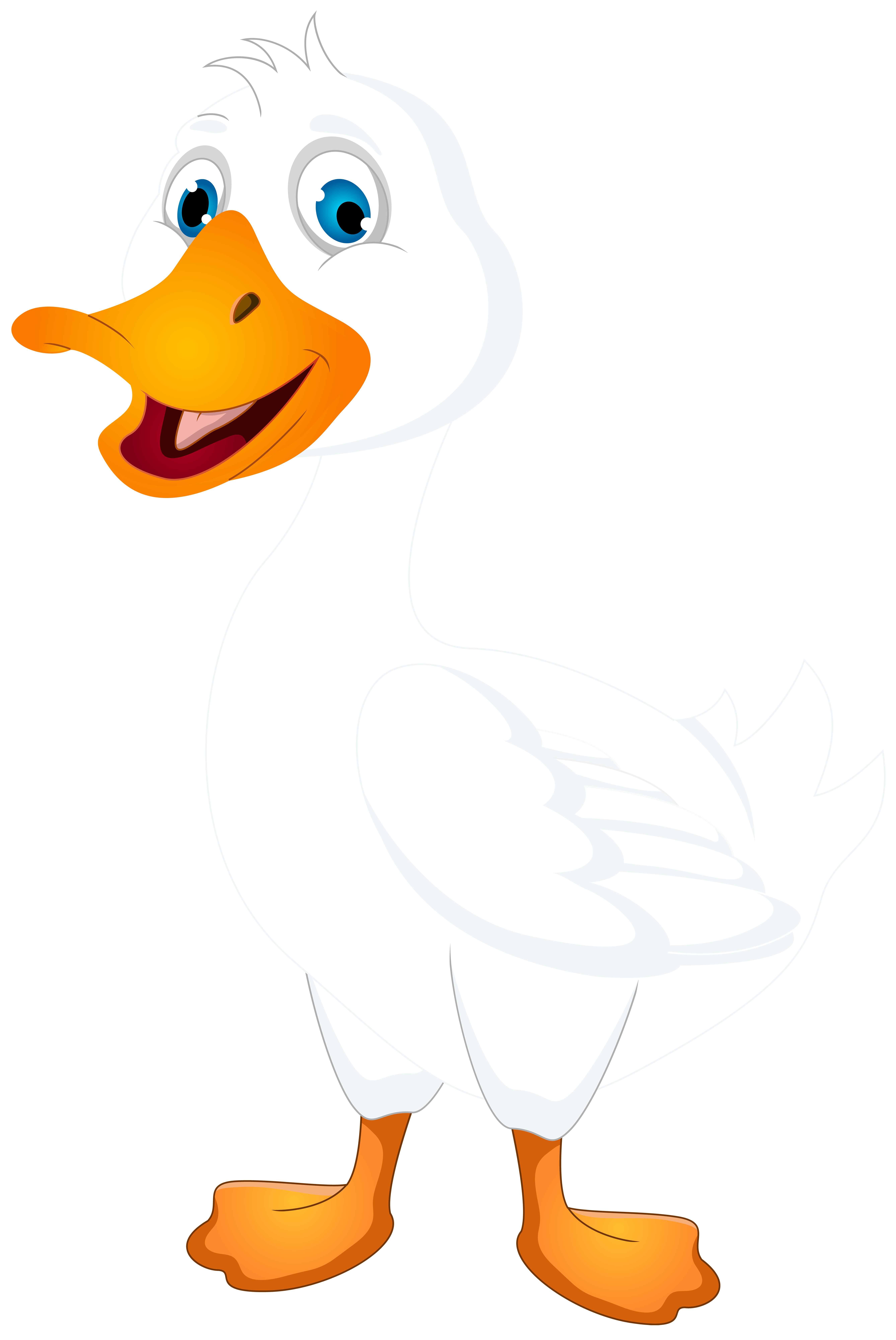 White Duck Cartoon PNG Clip Art Image​ | Gallery Yopriceville -  High-Quality Free Images and Transparent PNG Clipart