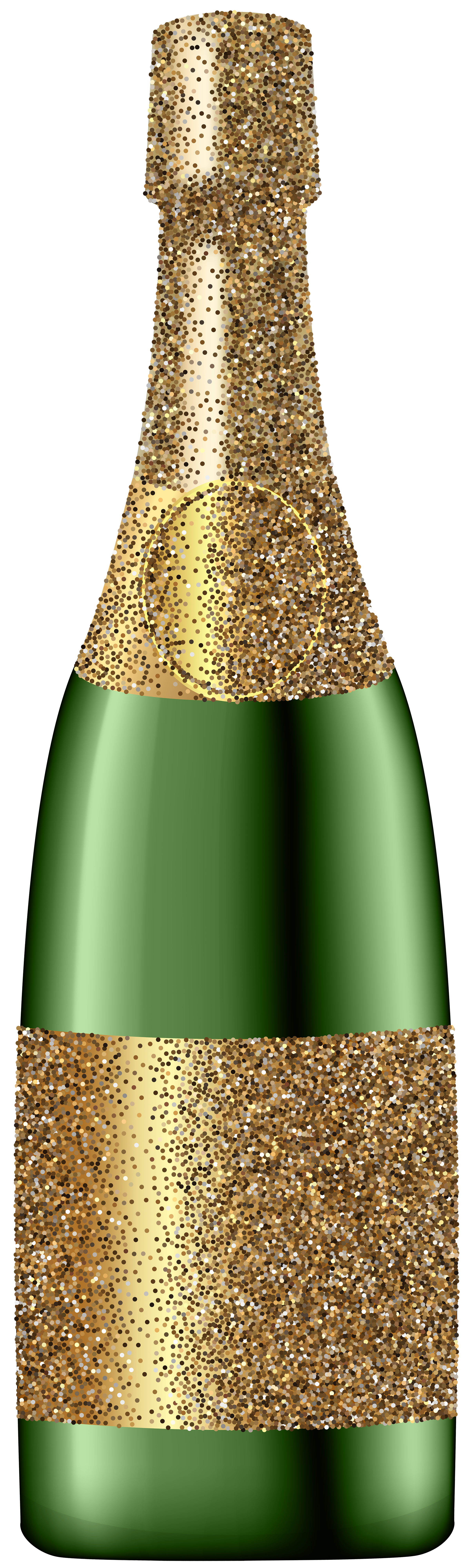 Glitter 2024 champagne bottle