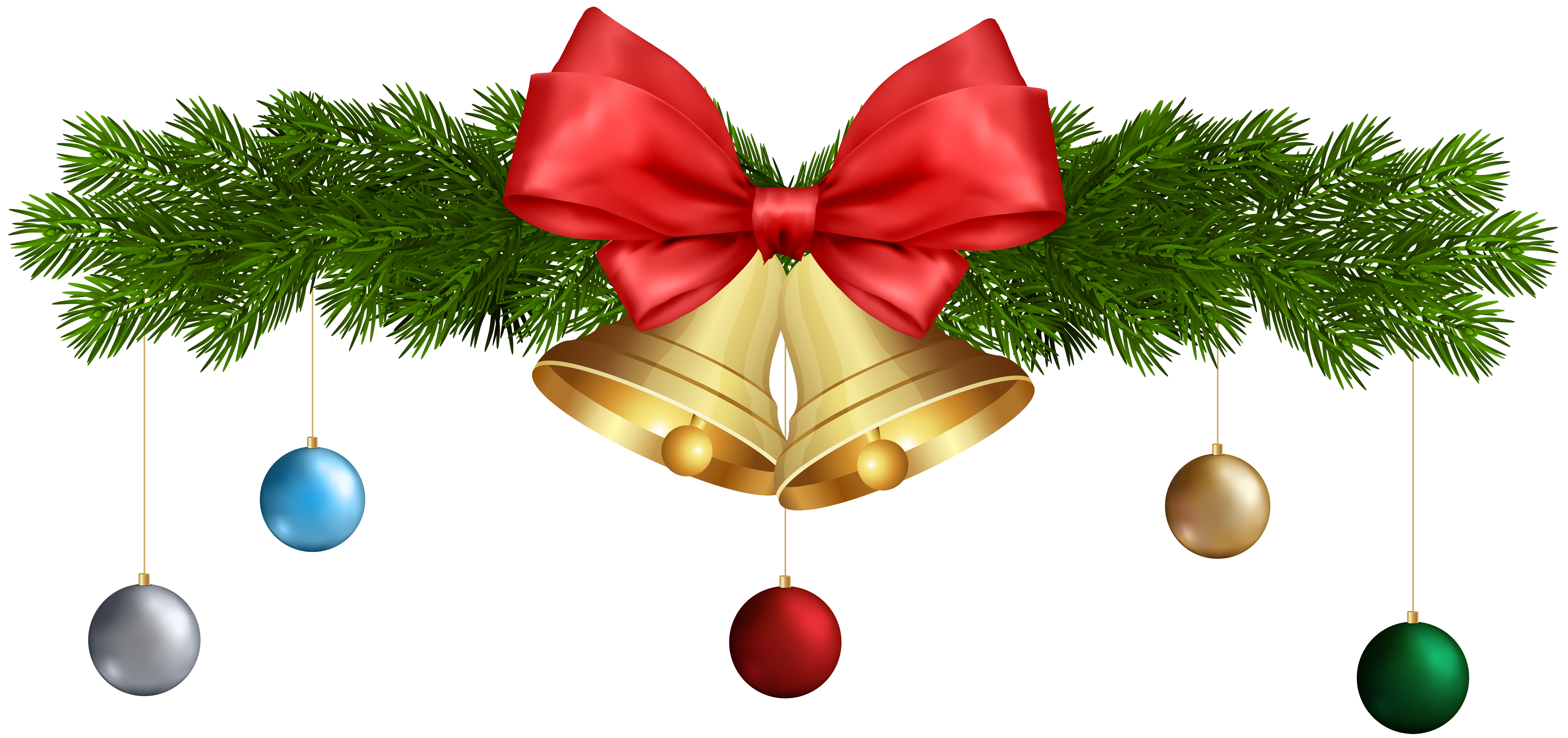 Christmas Bell Transparent PNG Clipart​  Gallery Yopriceville -  High-Quality Free Images and Transparent PNG Clipart