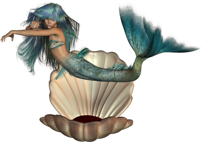 beautiful mermaid clipart