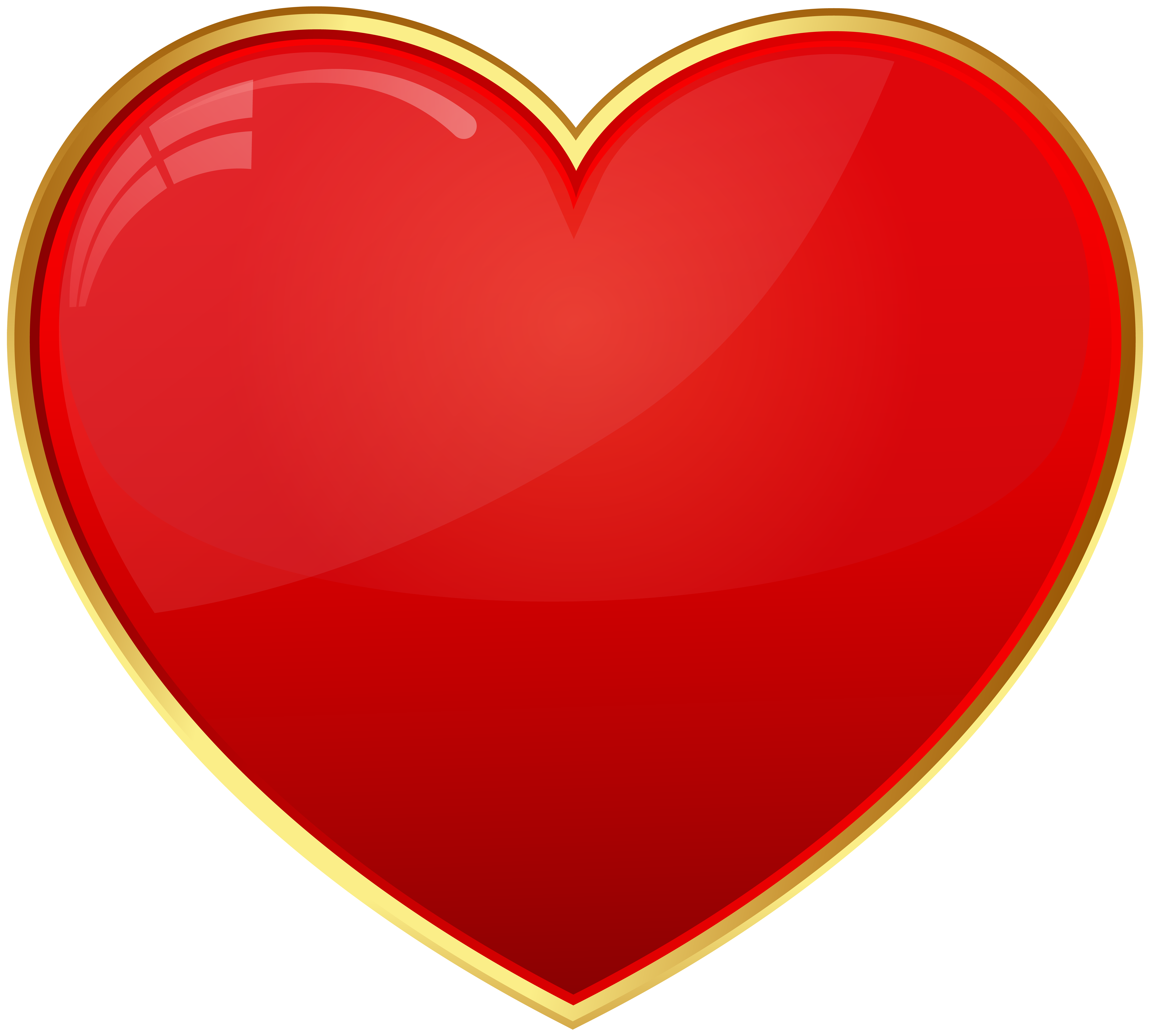 red heart shape clip art