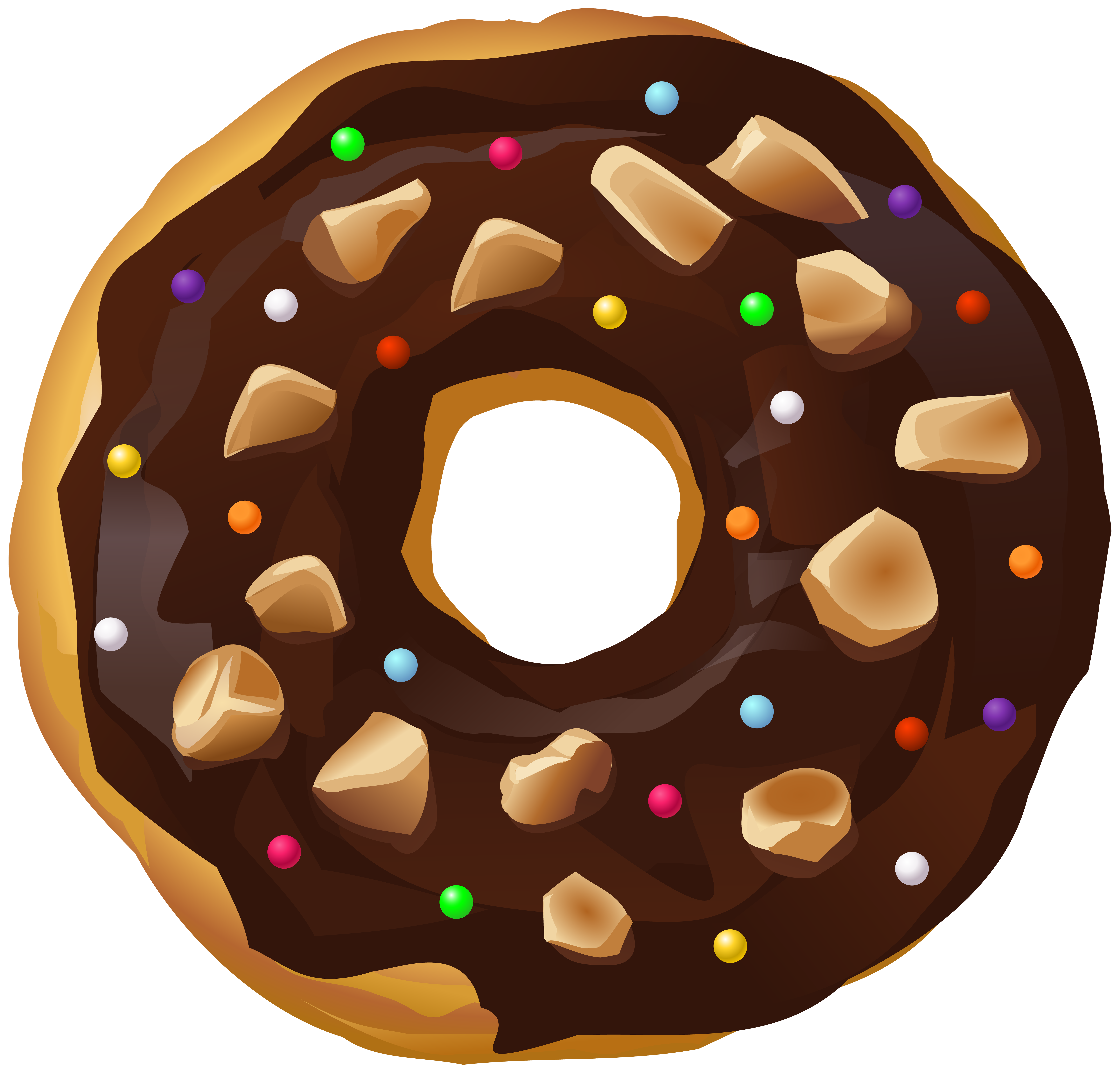Chocolate Donut Transparent PNG Clip Art Image​ | Gallery Yopriceville -  High-Quality Free Images and Transparent PNG Clipart