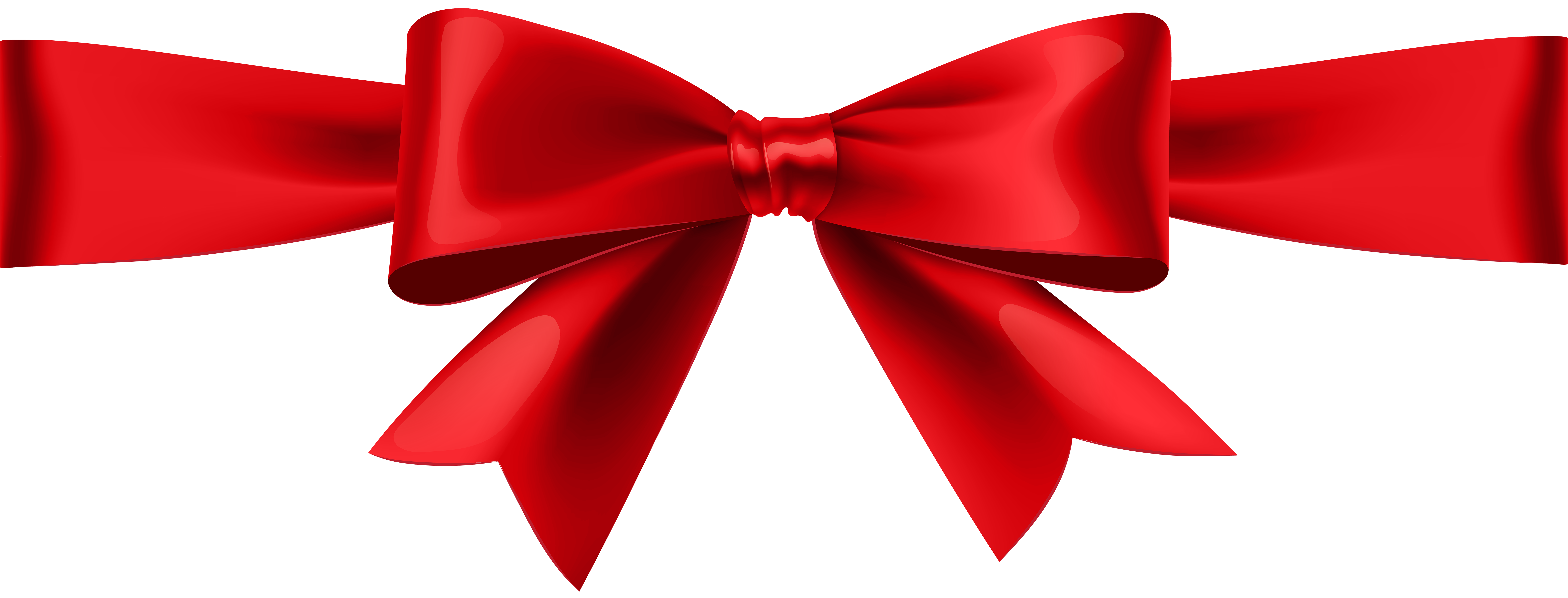 Red Bow PNG Transparent Clip Art Image