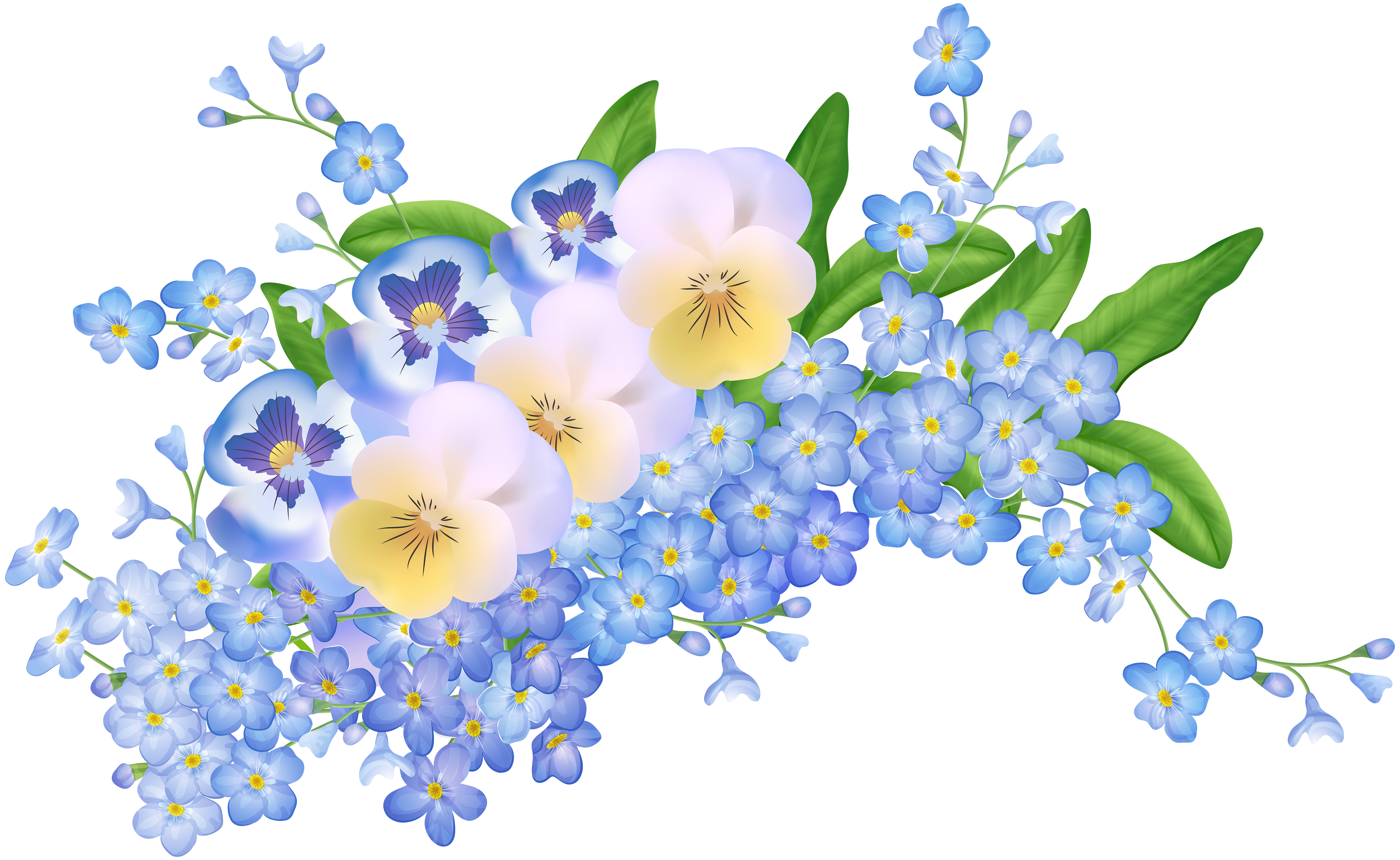 Spring Flowers Decoration Transparent PNG Clip Art Image​ | Gallery  Yopriceville - High-Quality Free Images and Transparent PNG Clipart