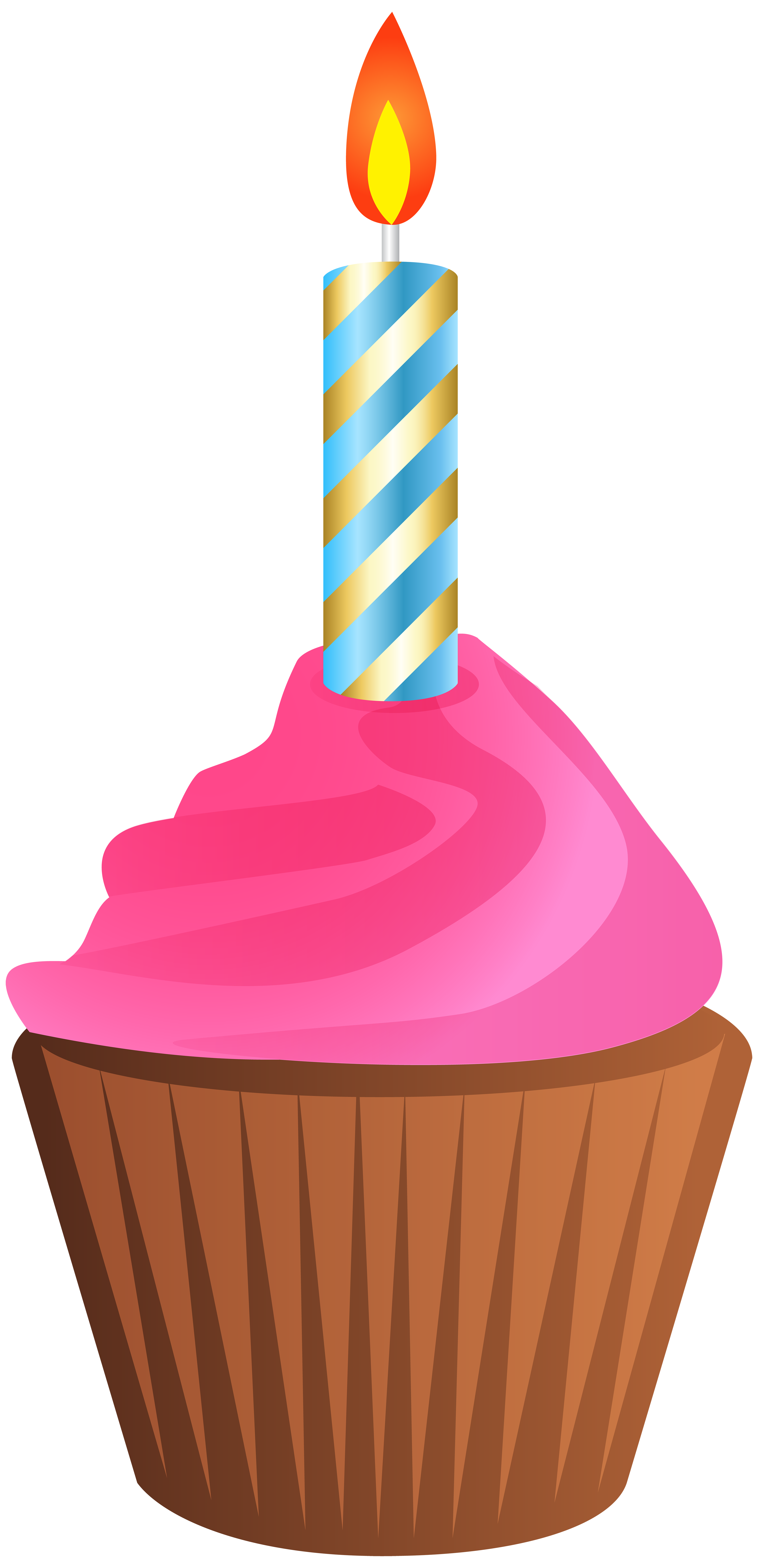 transparent birthday cupcake