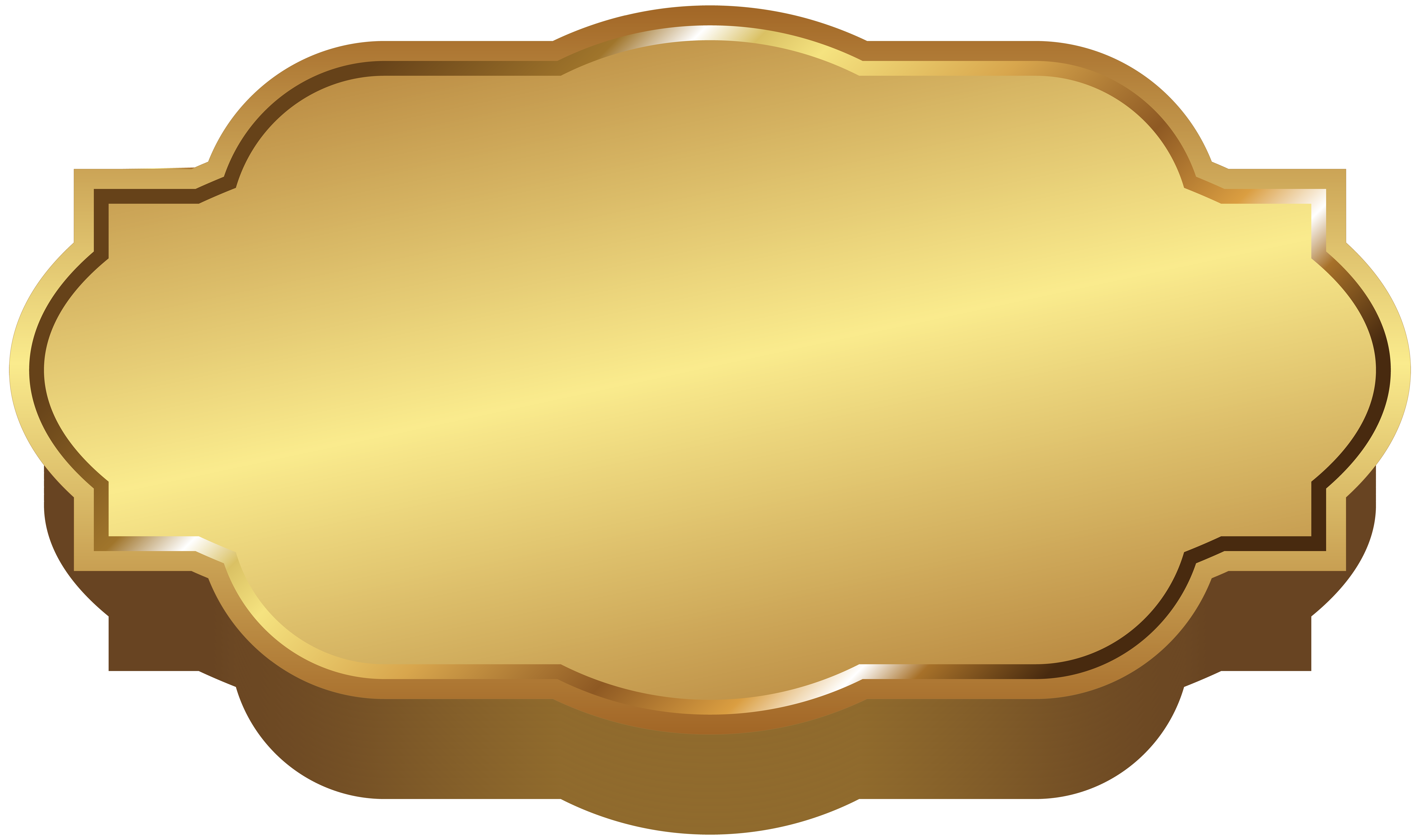 Golden Label Template PNG Clip Art Image​  Gallery Yopriceville -  High-Quality Free Images and Transparent PNG Clipart