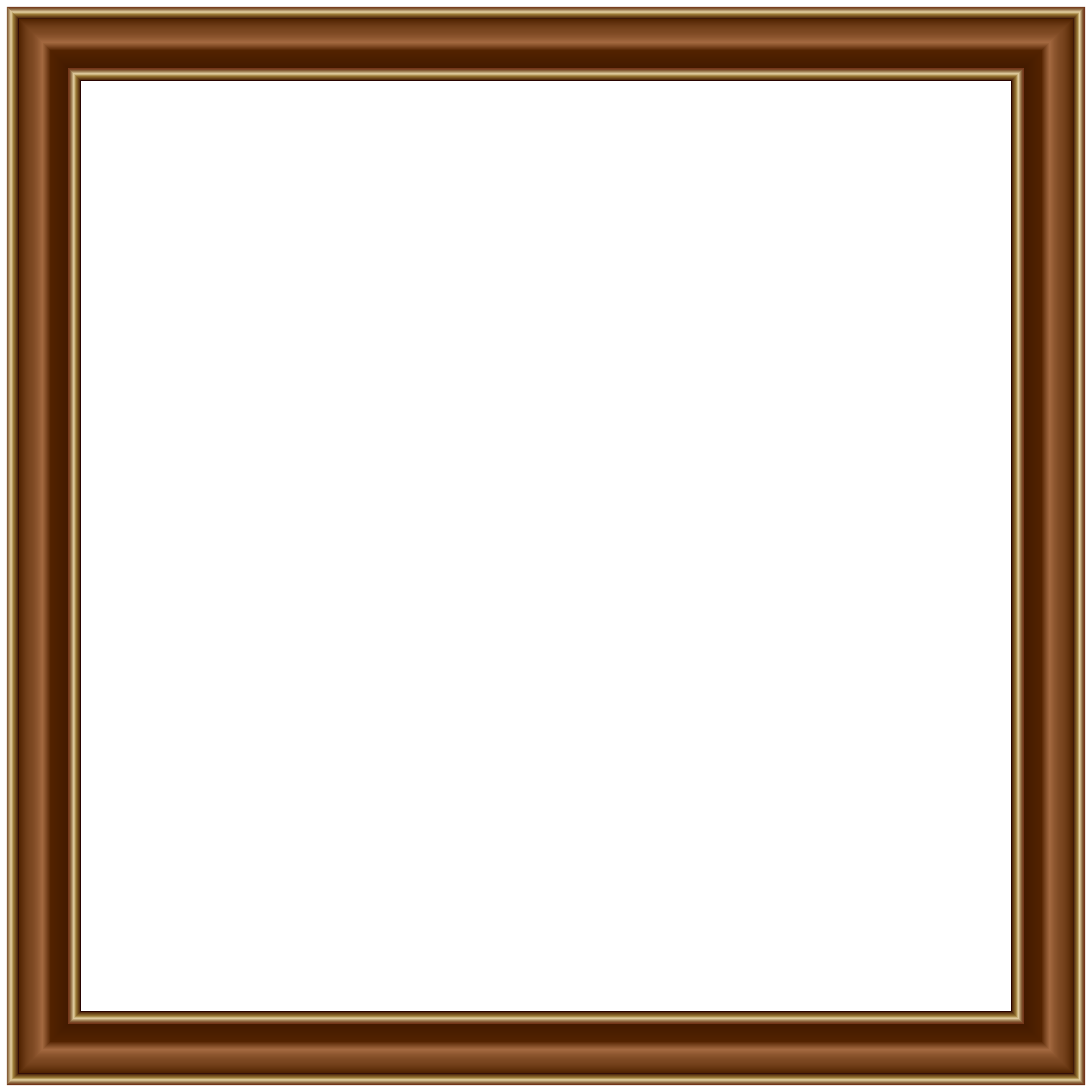 Brown Gold Border Frame Transparent PNG Image​ | Gallery Yopriceville -  High-Quality Free Images and Transparent PNG Clipart