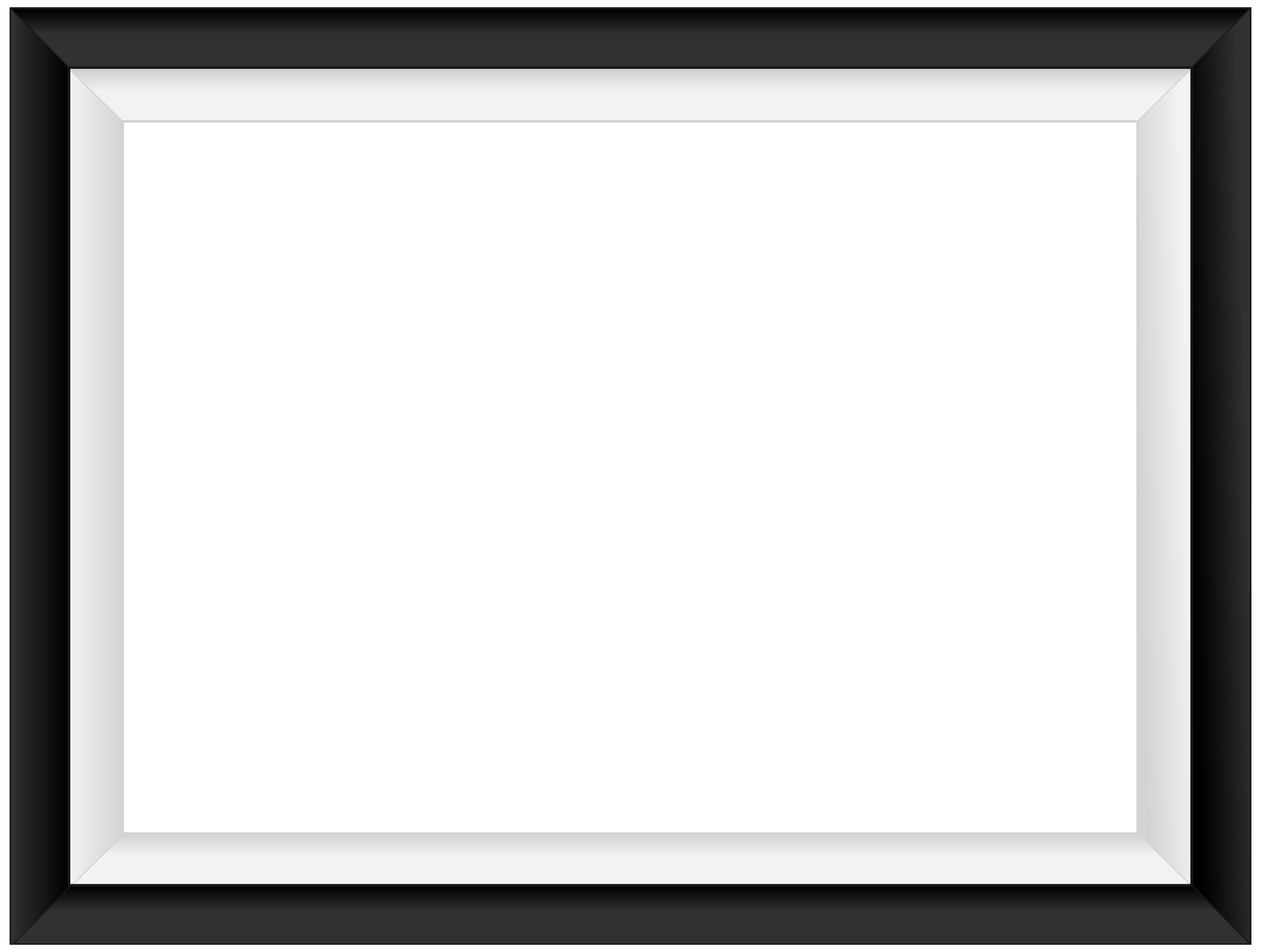 Black White Border Frame Transparent PNG Image​ | Gallery Yopriceville -  High-Quality Free Images and Transparent PNG Clipart