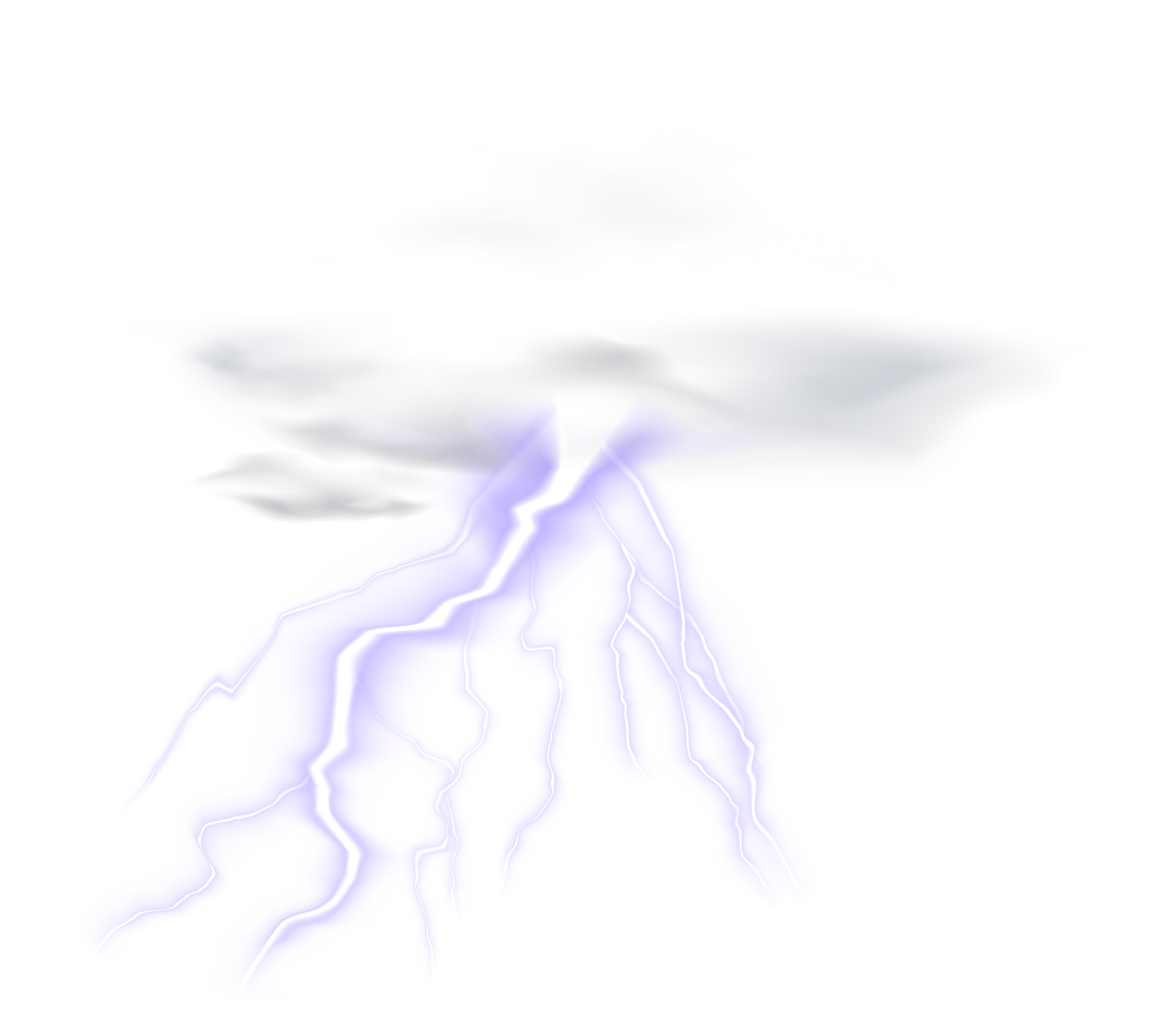 Lightning Cloud Transparent Clip Art PNG Image​