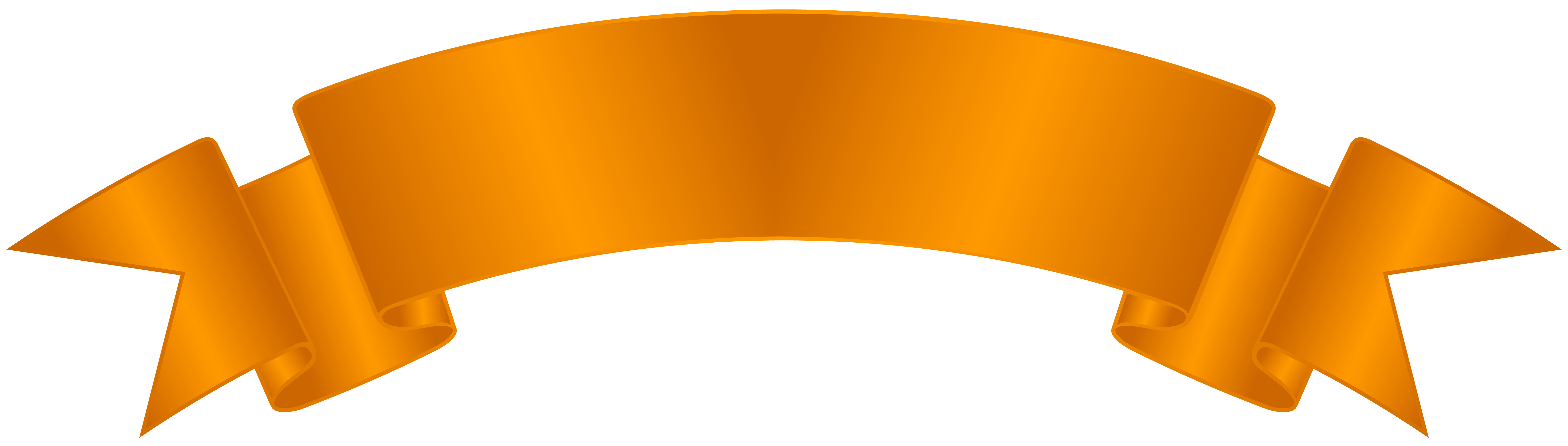 orange ribbon banner