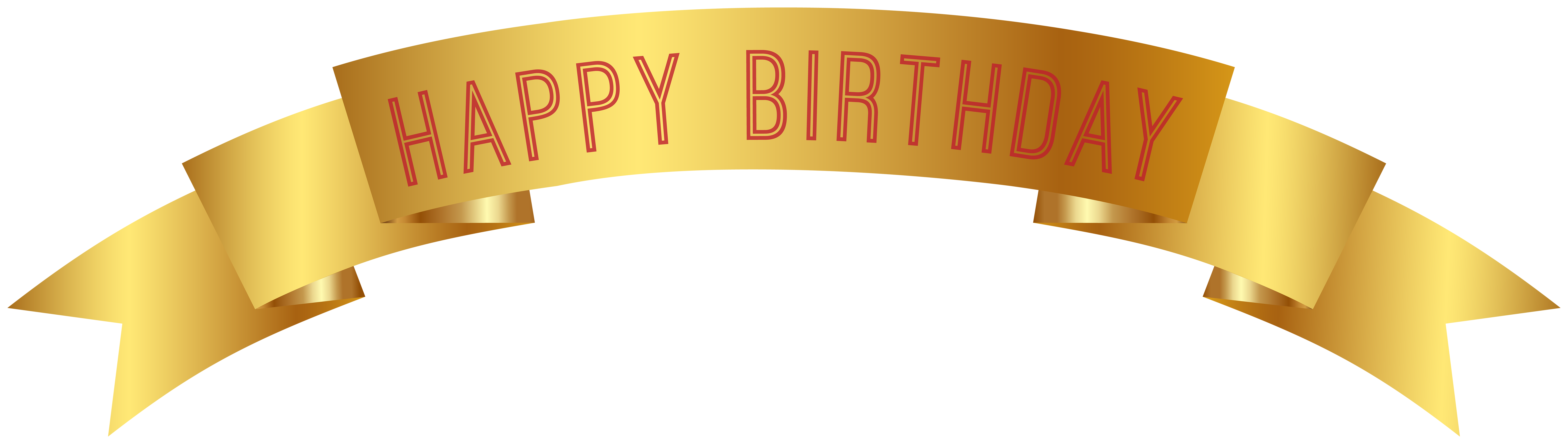 Happy Birthday Gold Banner Png Clip Art Gallery Yopriceville High Quality Free Images And Transparent Png Clipart