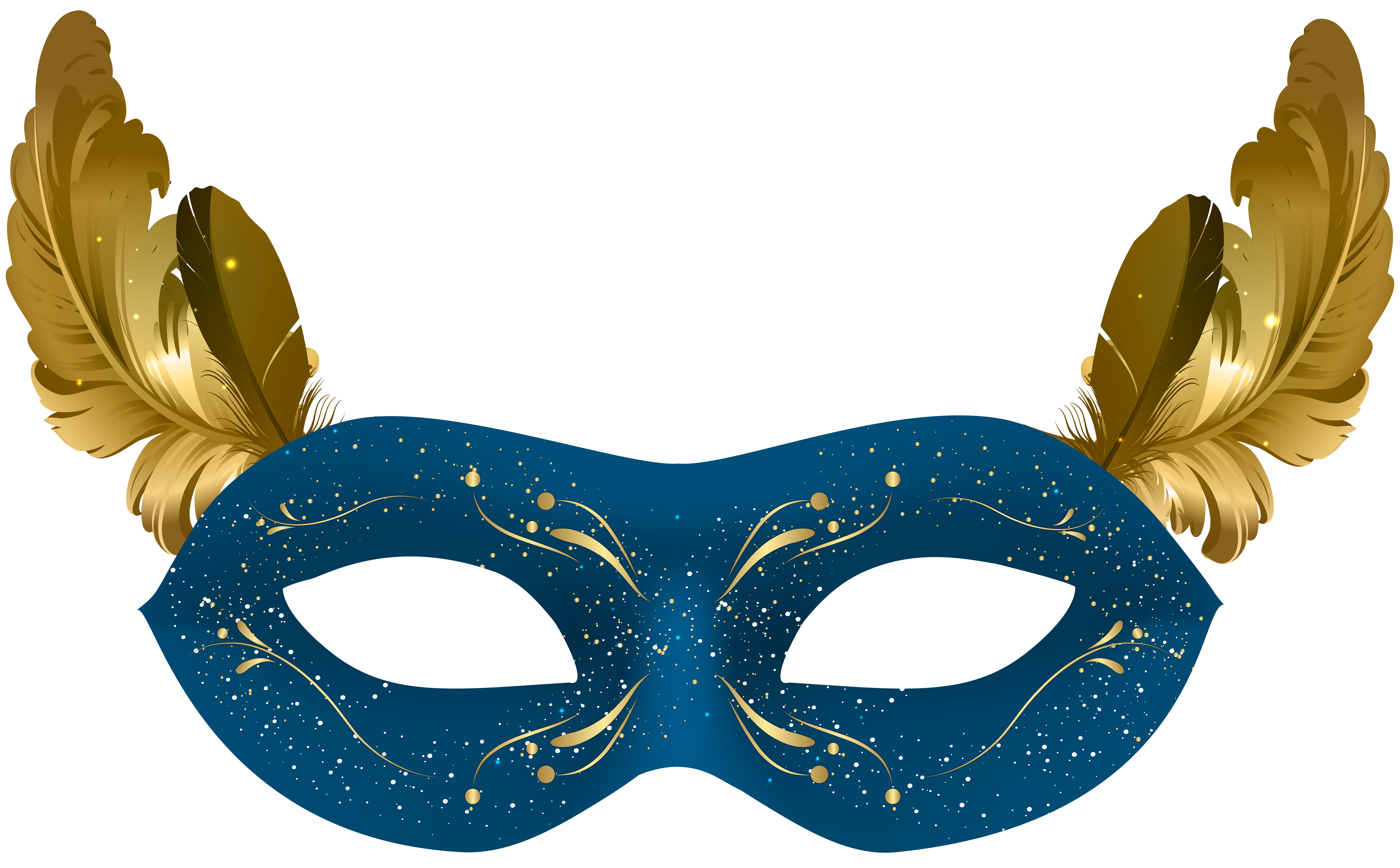 blue masquerade masks clip art