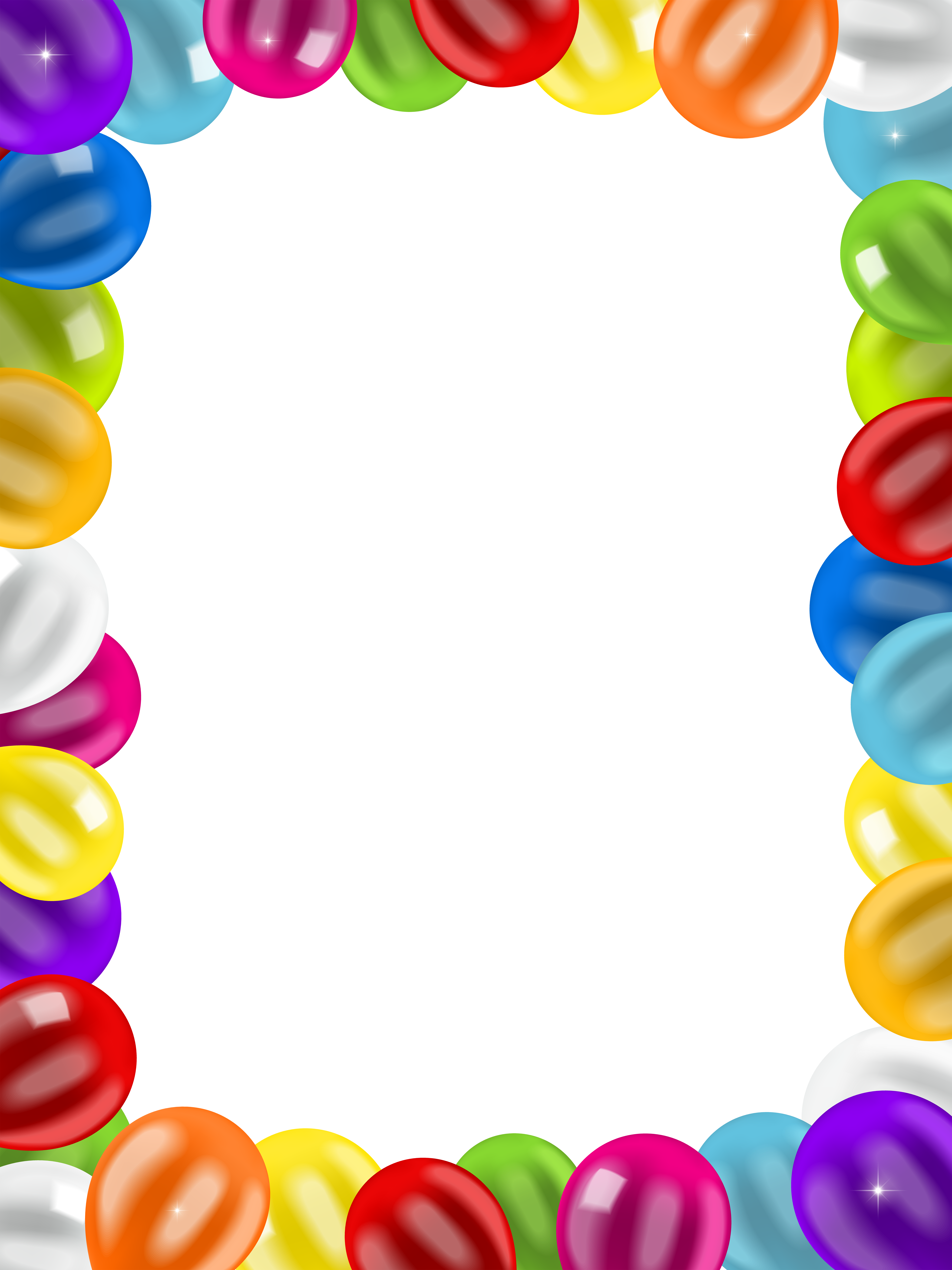 Balloons Border Frame Png Clip Art Image Gallery Yopriceville High Quality Images And Transparent Png Free Clipart