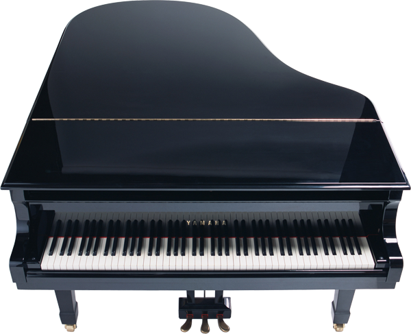 Čierny Grand Piano Transparentný klipartČierny Grand Piano Transparentný klipart  