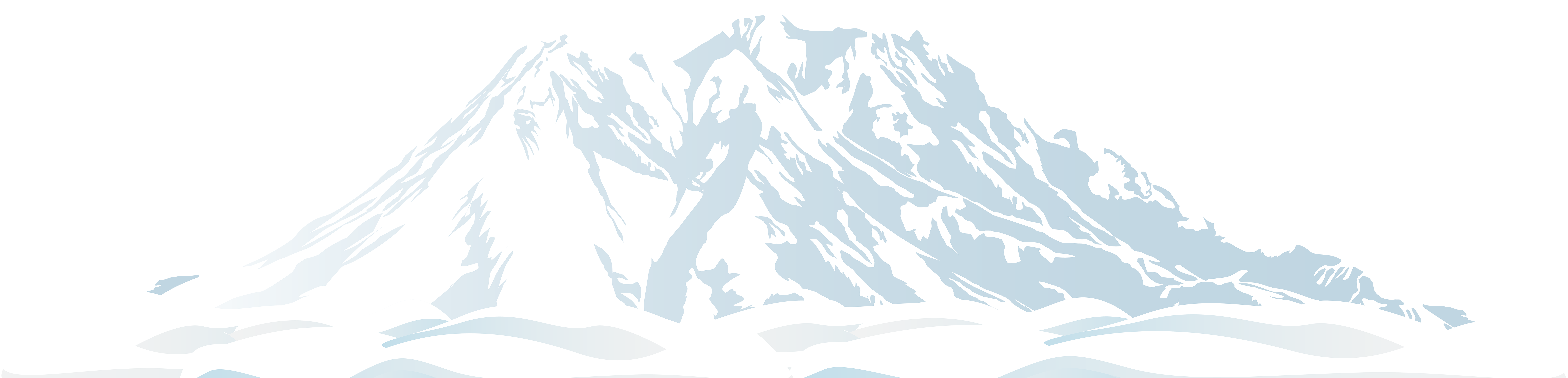 clipart snowy mountains