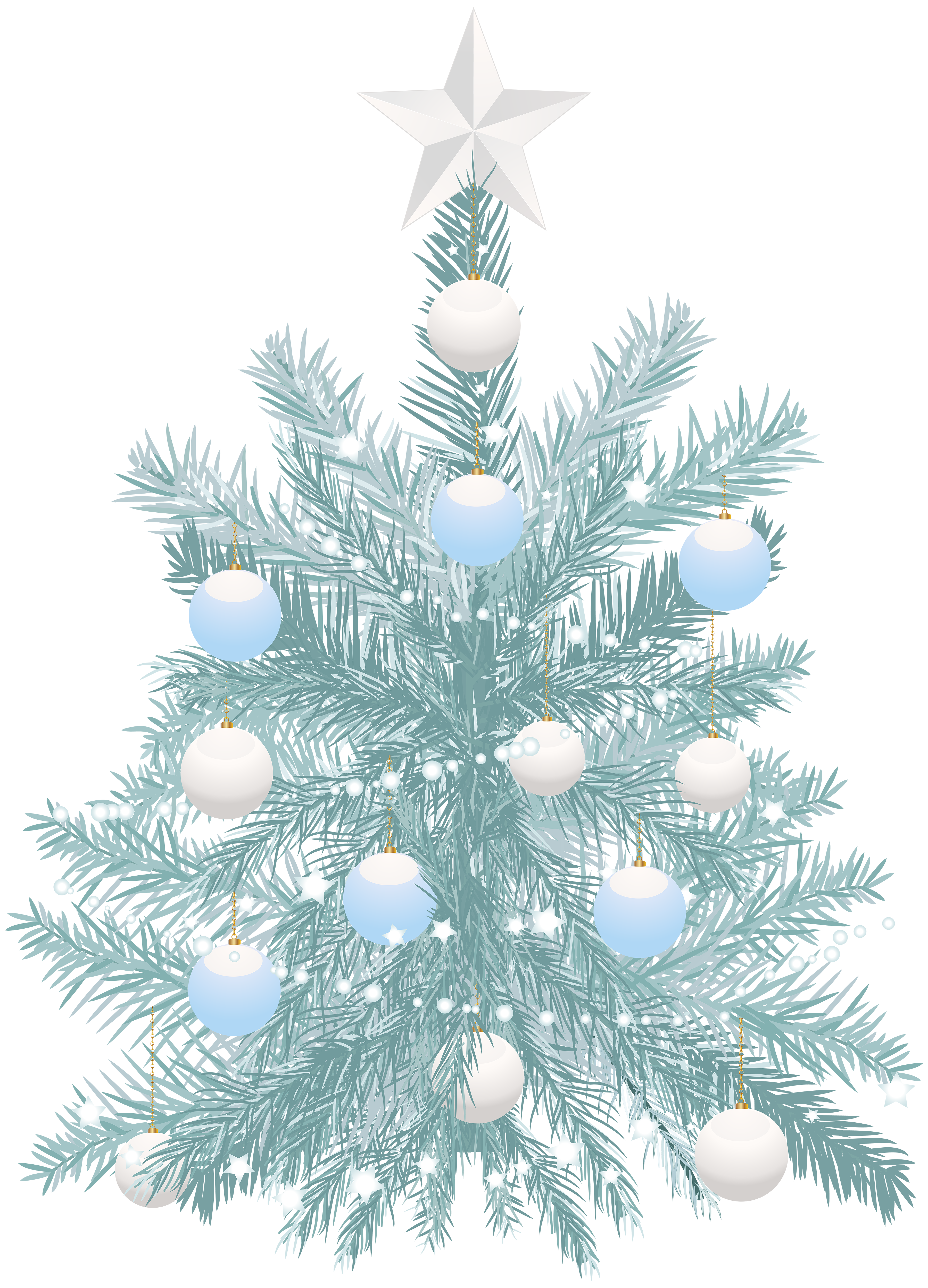 blue christmas tree png