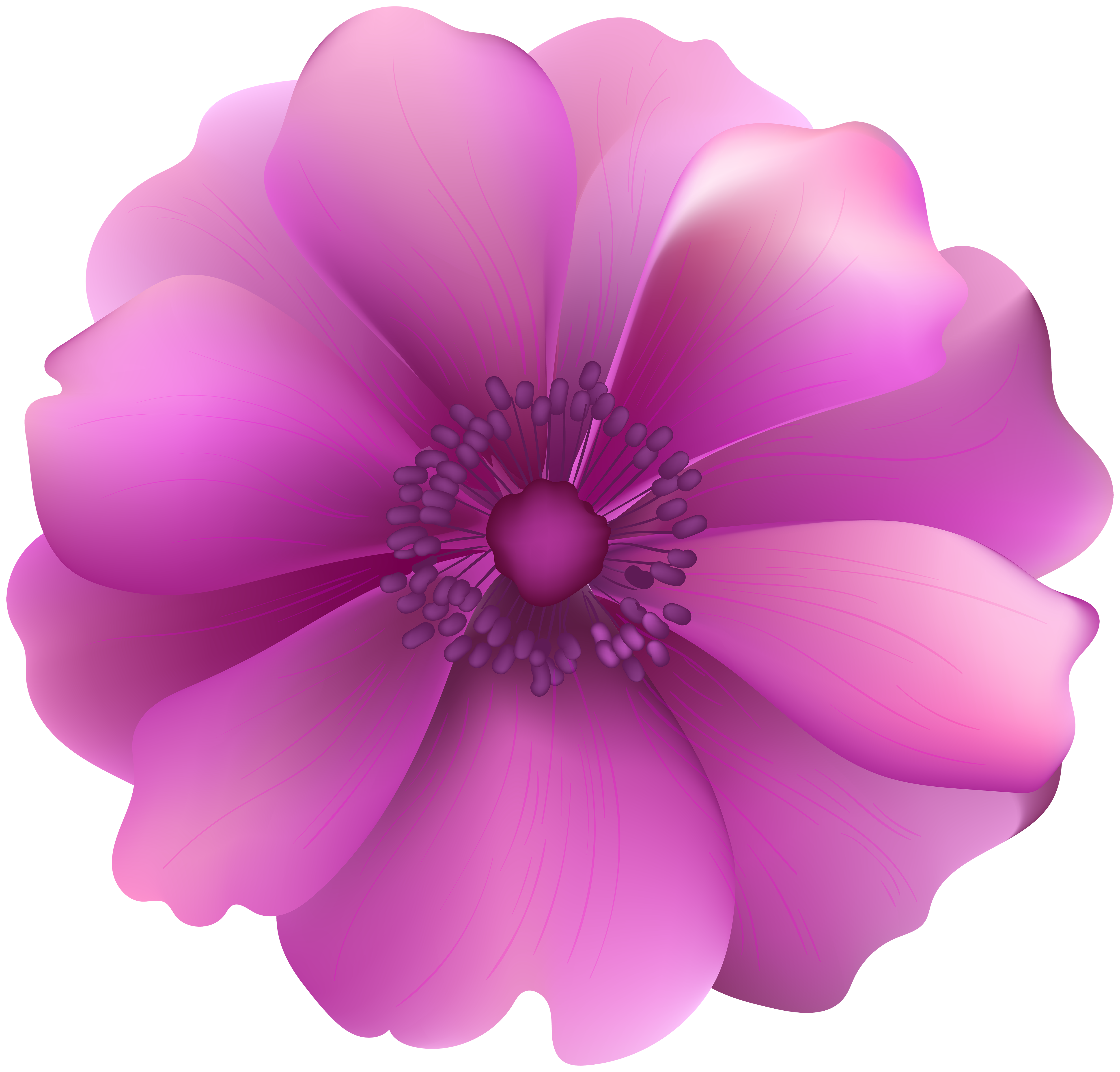 Pink Flower Transparent Clip Art Image​  Gallery Yopriceville -  High-Quality Free Images and Transparent PNG Clipart