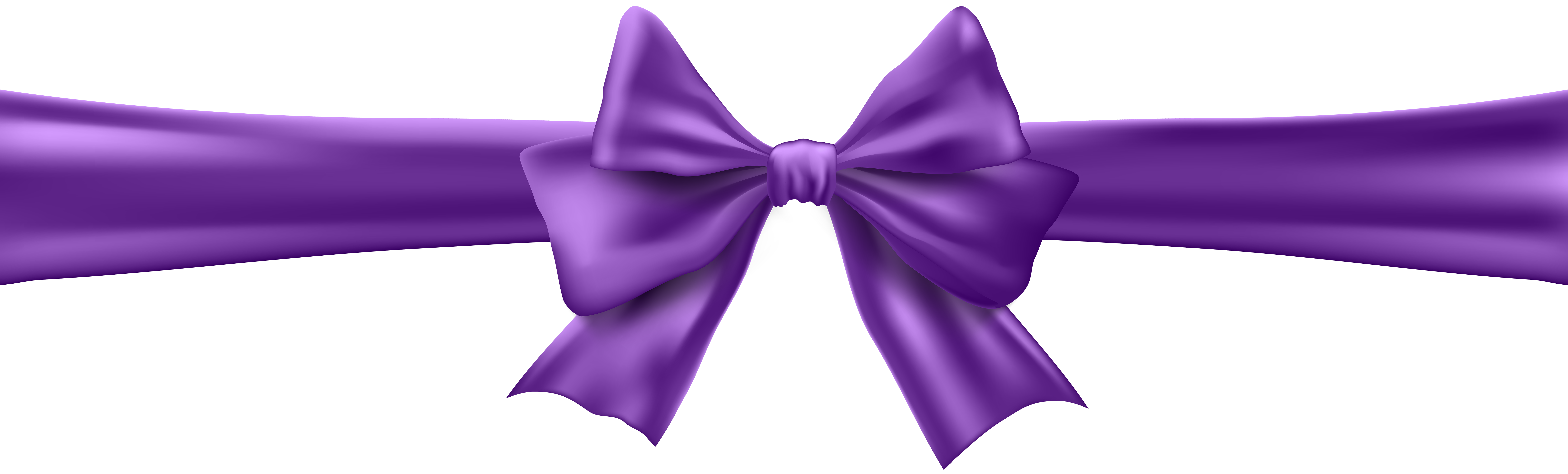 Purple Bow with Ribbon Clip Art Image​  Gallery Yopriceville -  High-Quality Free Images and Transparent PNG Clipart