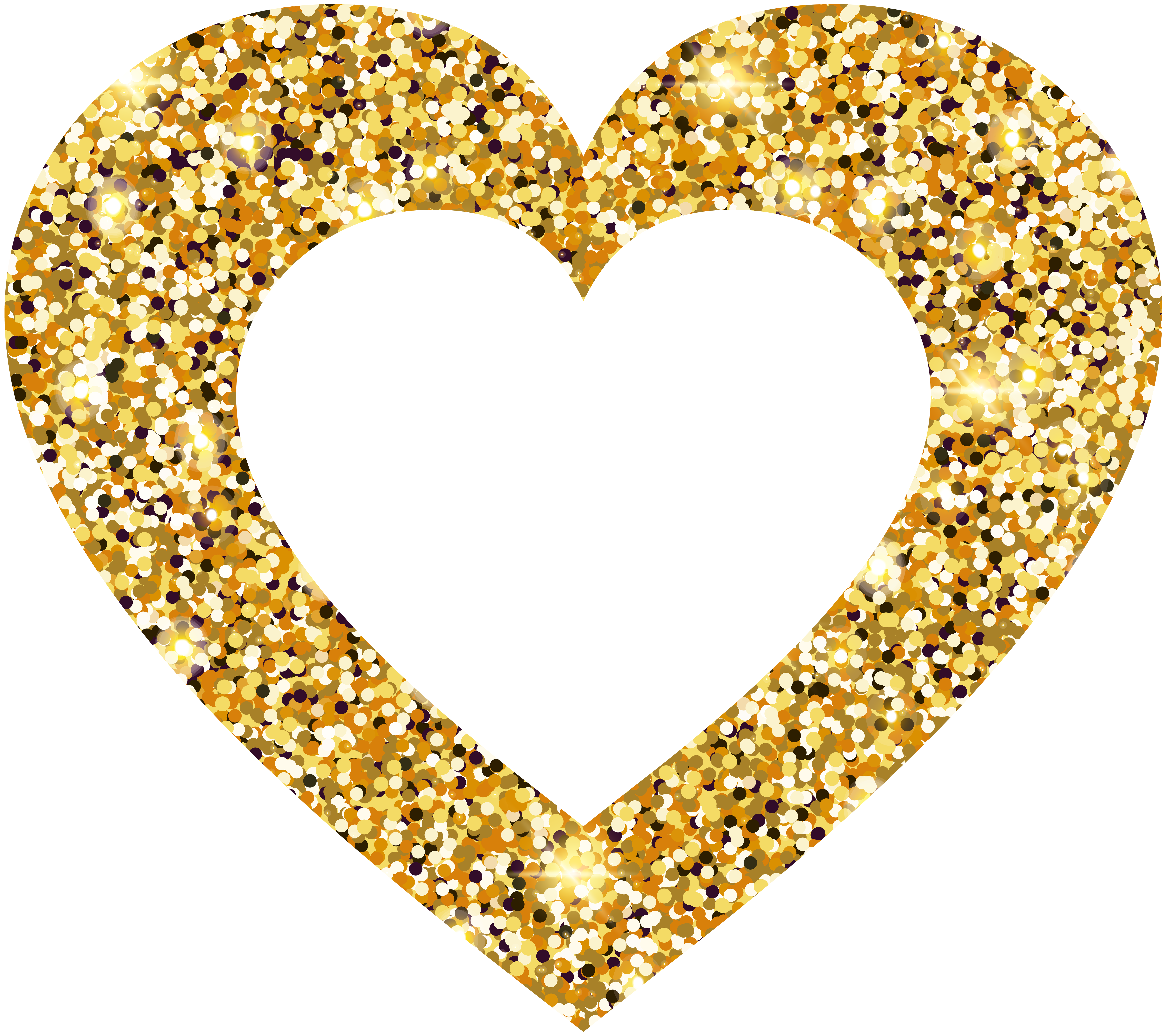 golden hearts background