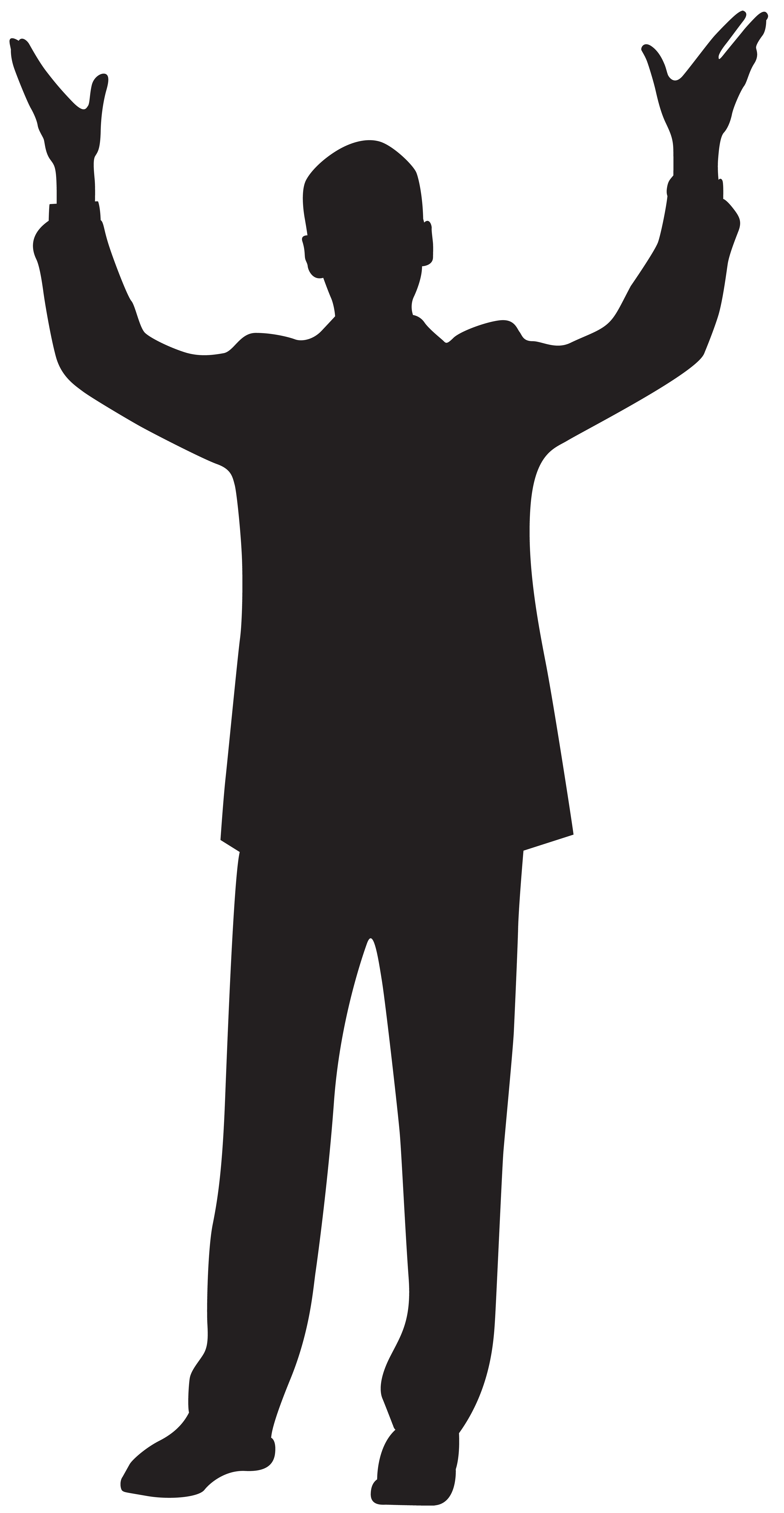 clipart silhouette man