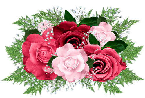 red roses bouquet clipart