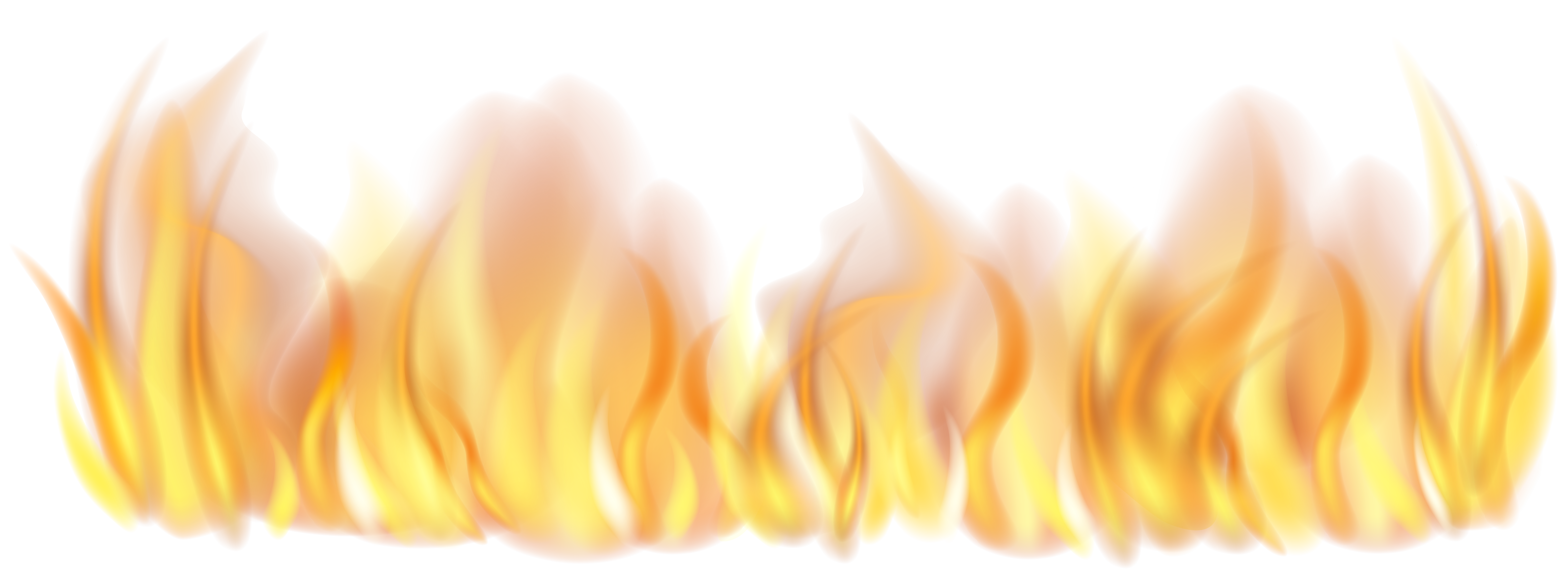 Fire Flames Line Transparent PNG Clip Art Image​