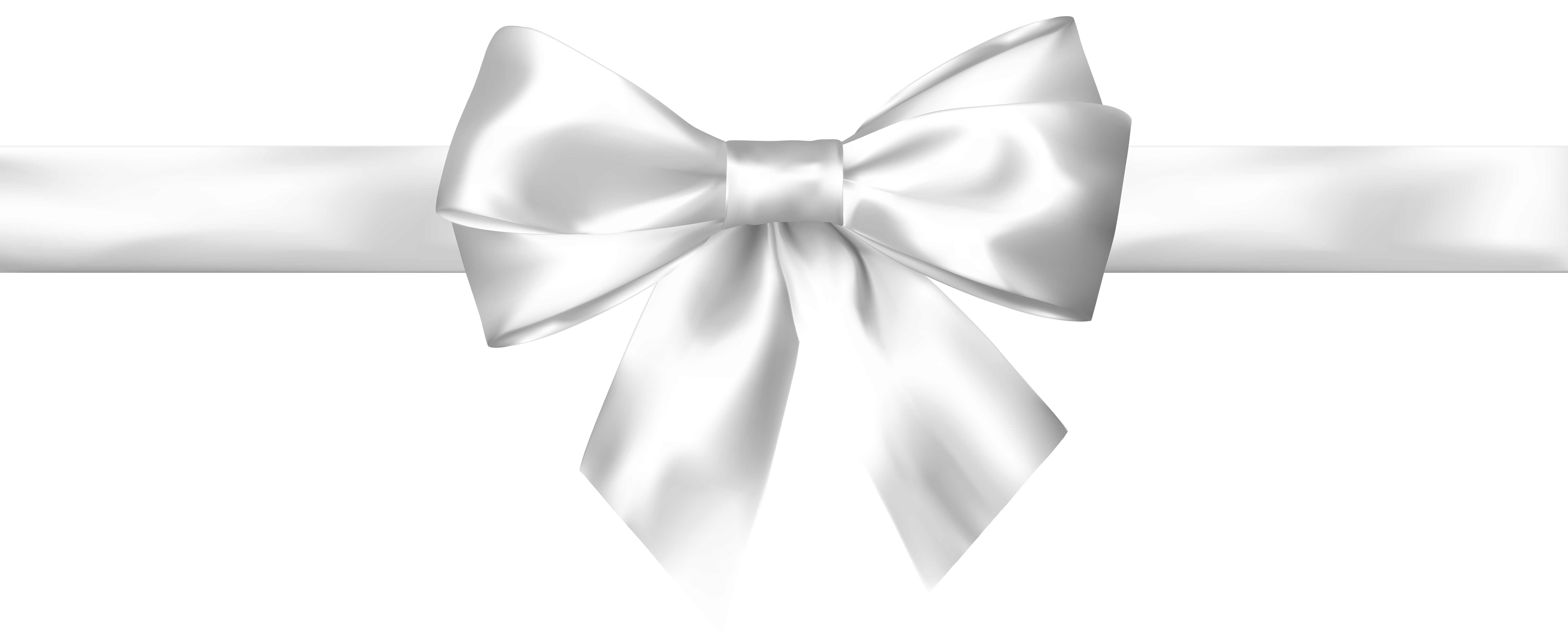 White Bow Transparent PNG Clip Art Image​  Gallery Yopriceville -  High-Quality Free Images and Transparent PNG Clipart