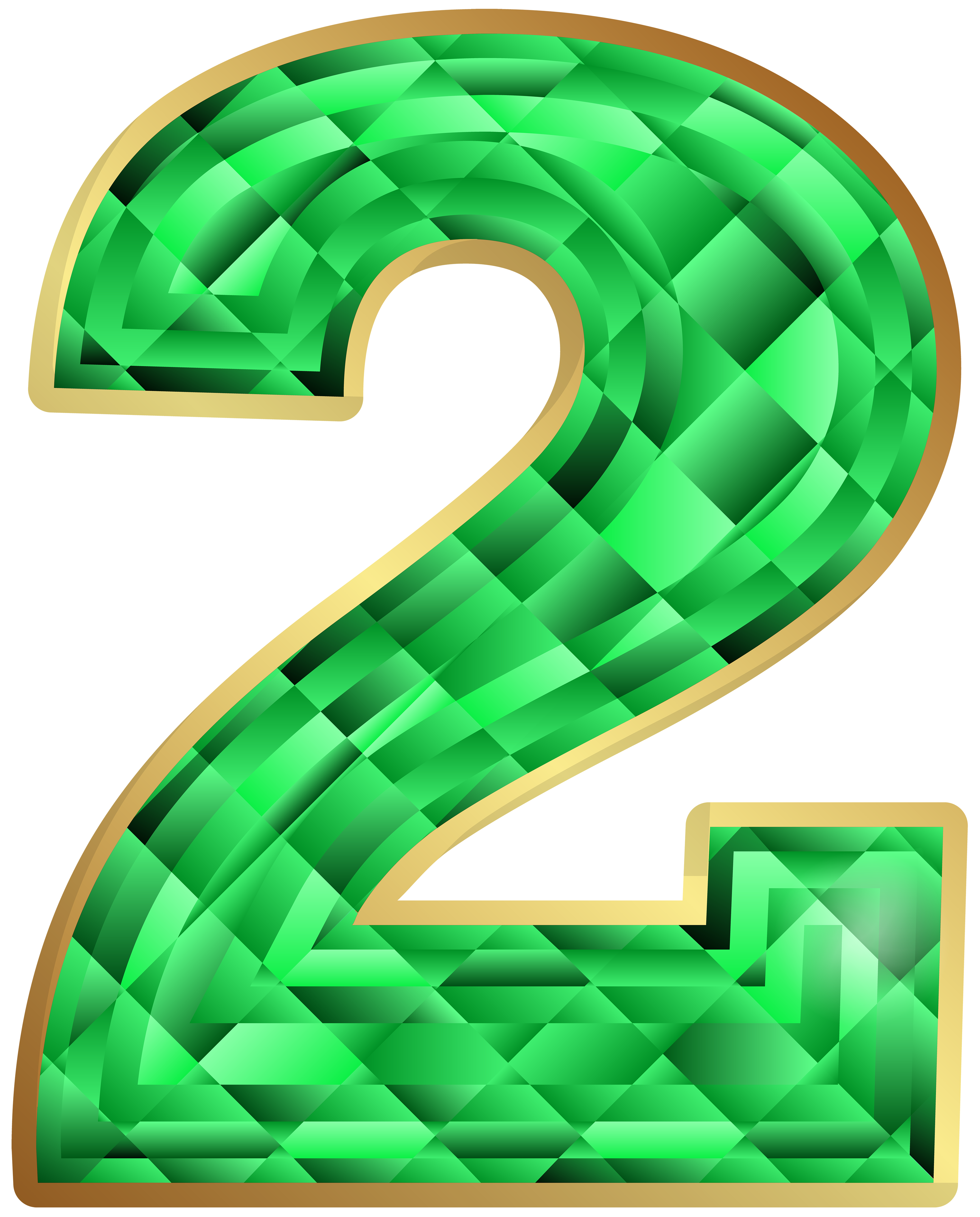 Emerald Number Two PNG Clip Art Image​  Gallery Yopriceville -  High-Quality Free Images and Transparent PNG Clipart