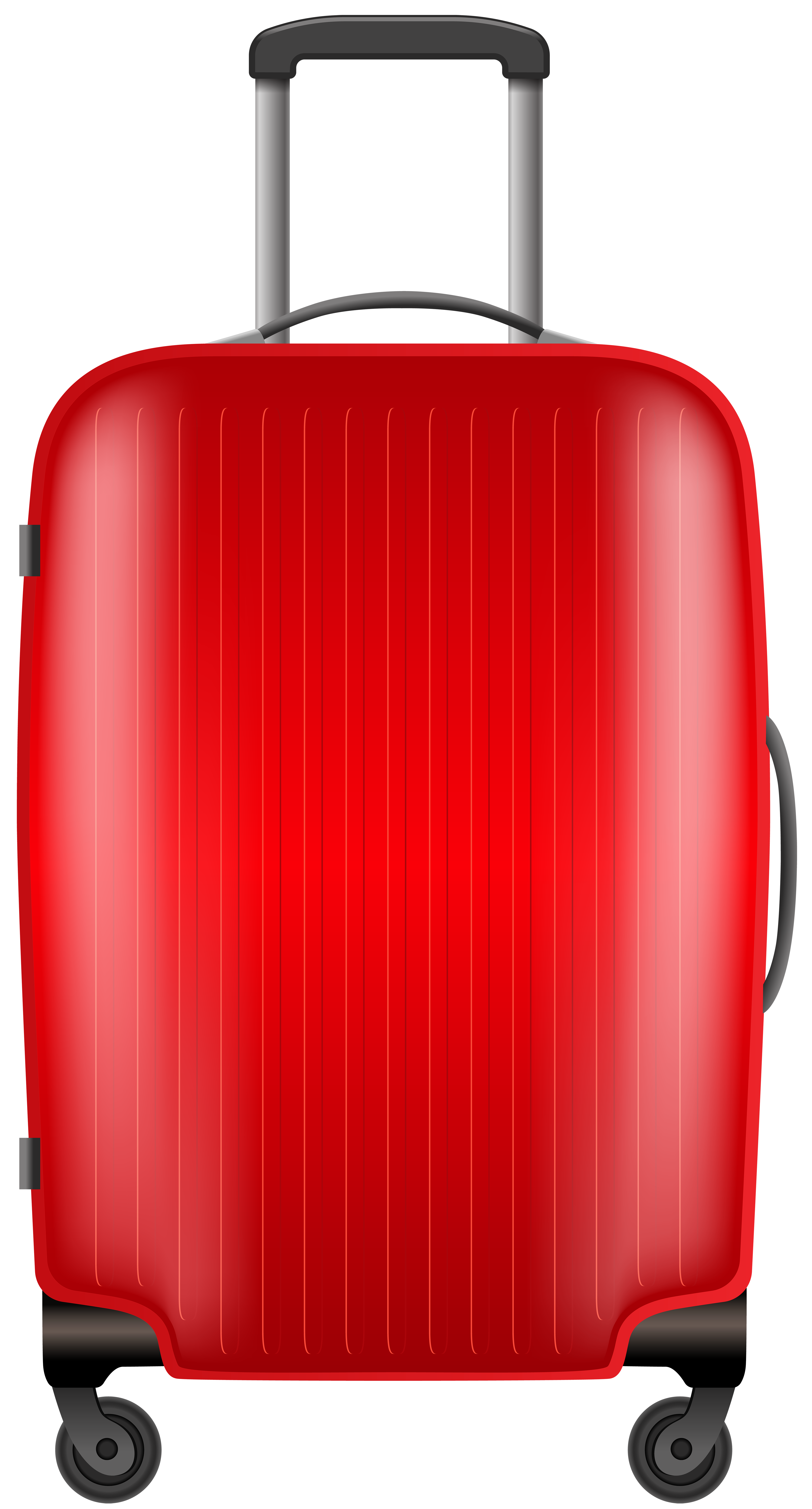 Red Travel Bag PNG Clip Art Image​