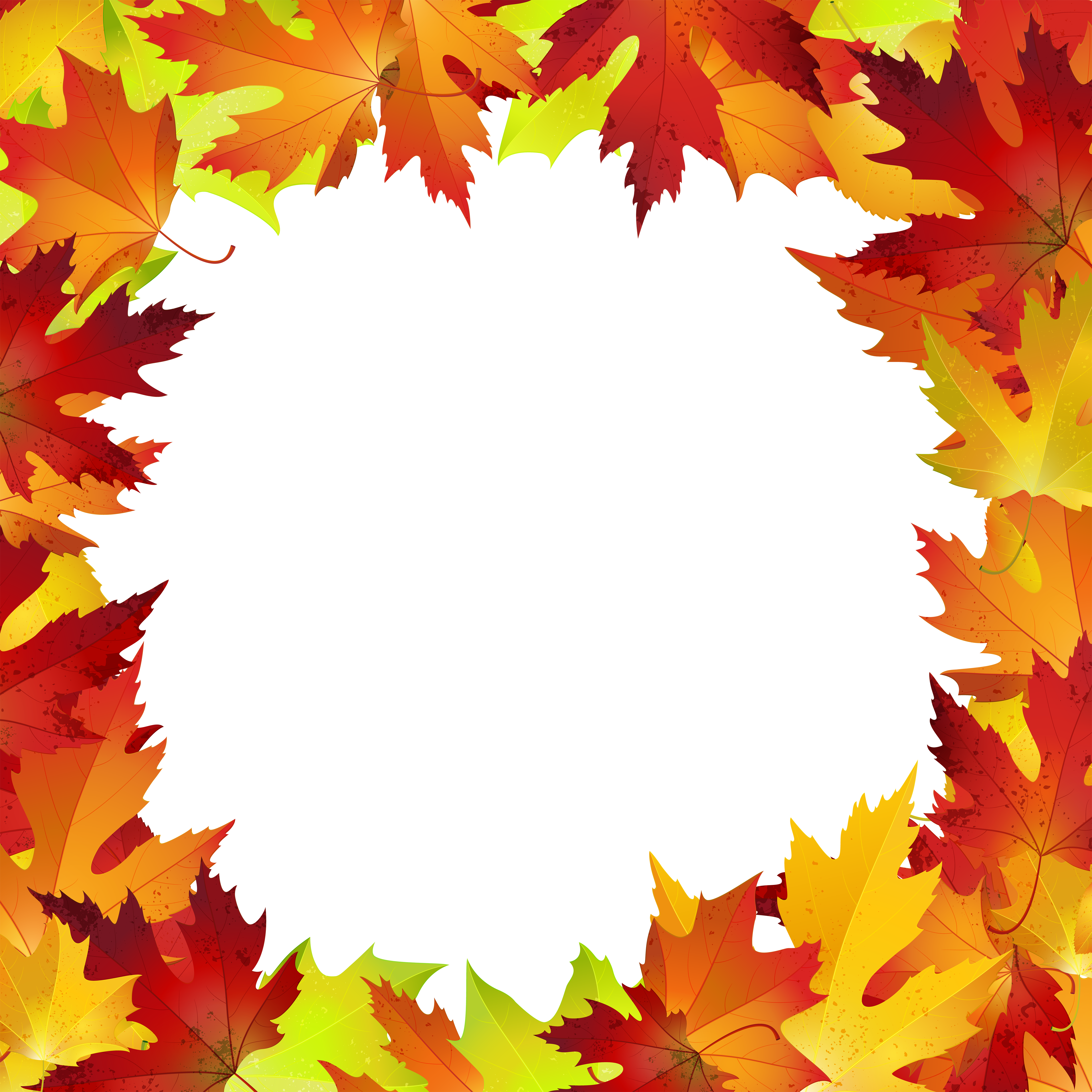 fall leaf clip art border